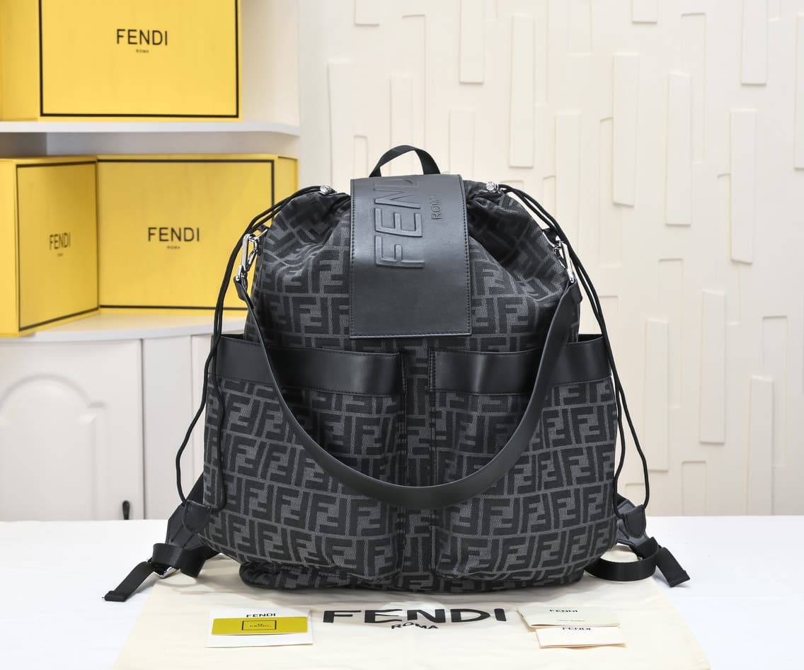 Fendi Brown Large Backpack 3308