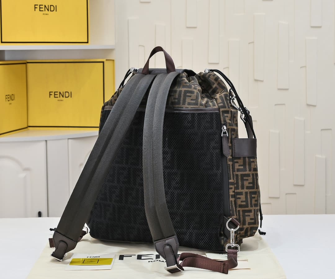 Fendi Brown Large Backpack 3308