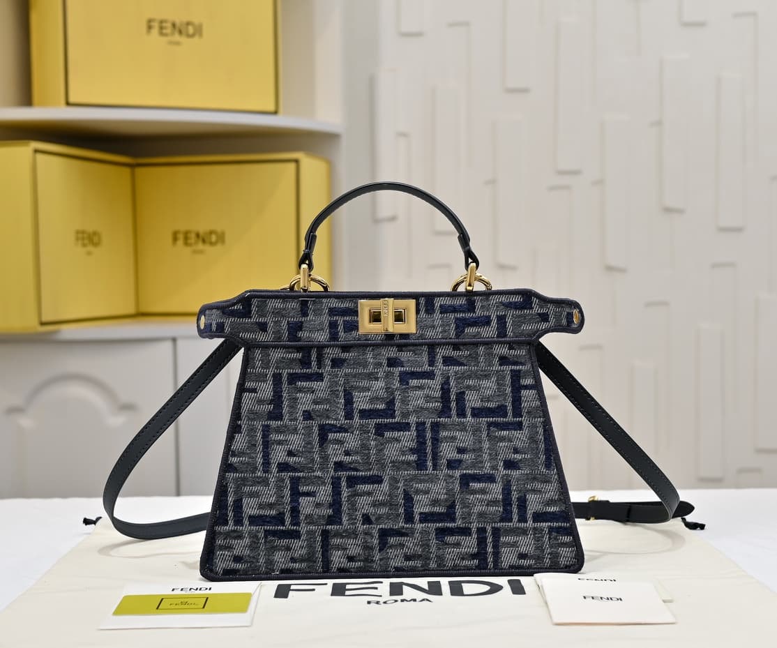 Fendi Gold Crossbody Bag 3367