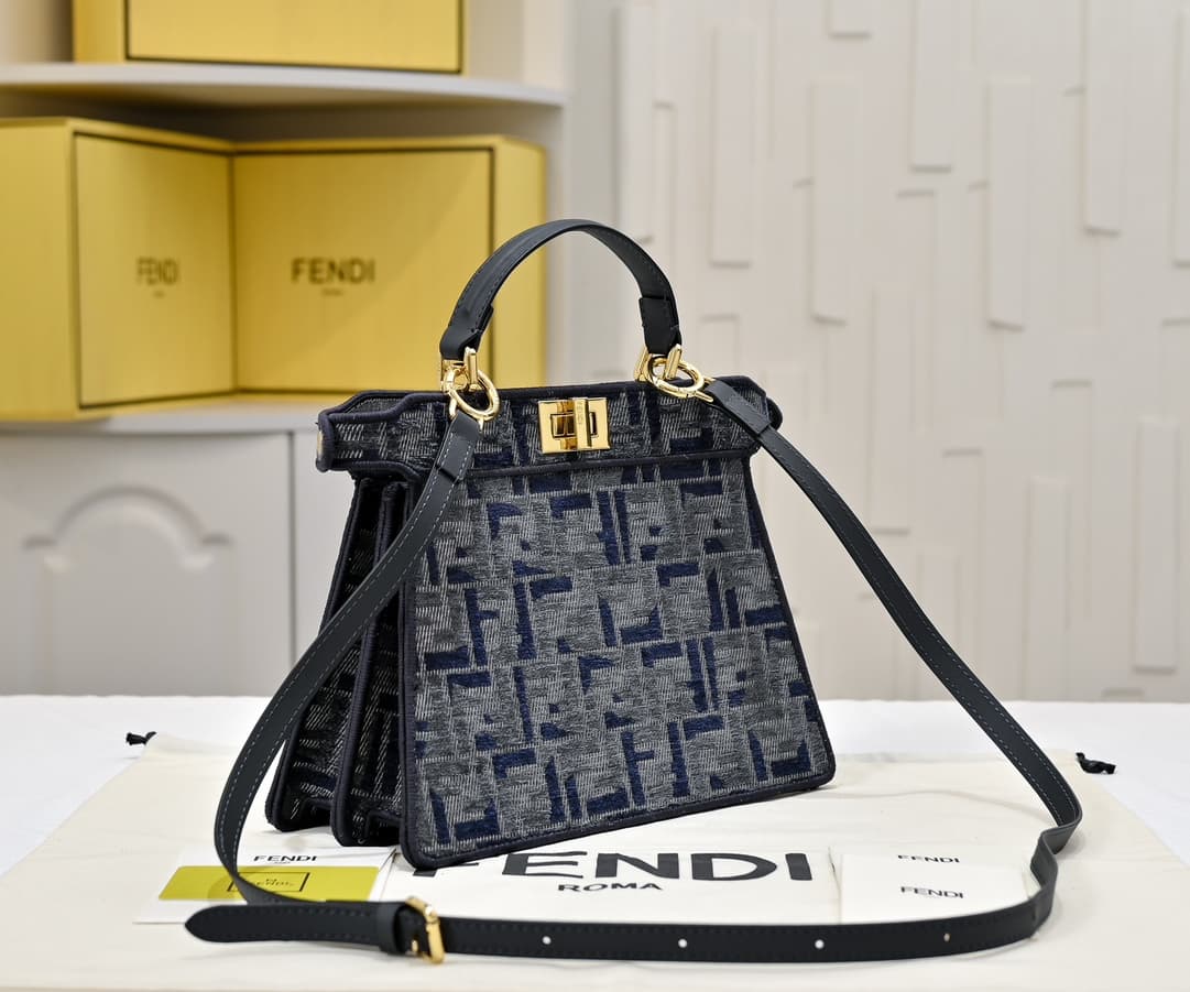 Fendi Gold Crossbody Bag 3367