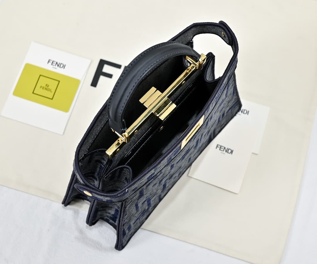 Fendi Gold Crossbody Bag 3367