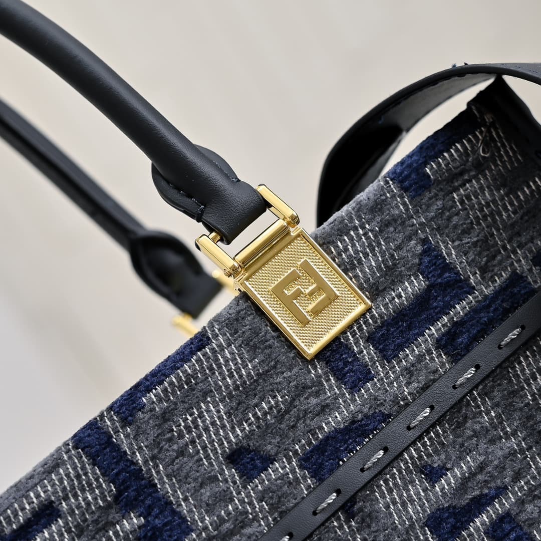 Fendi Blue Small Tote Bag