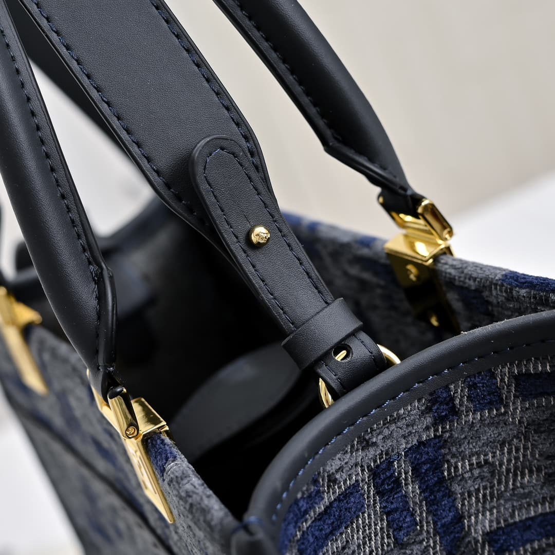 Fendi Blue Small Tote Bag
