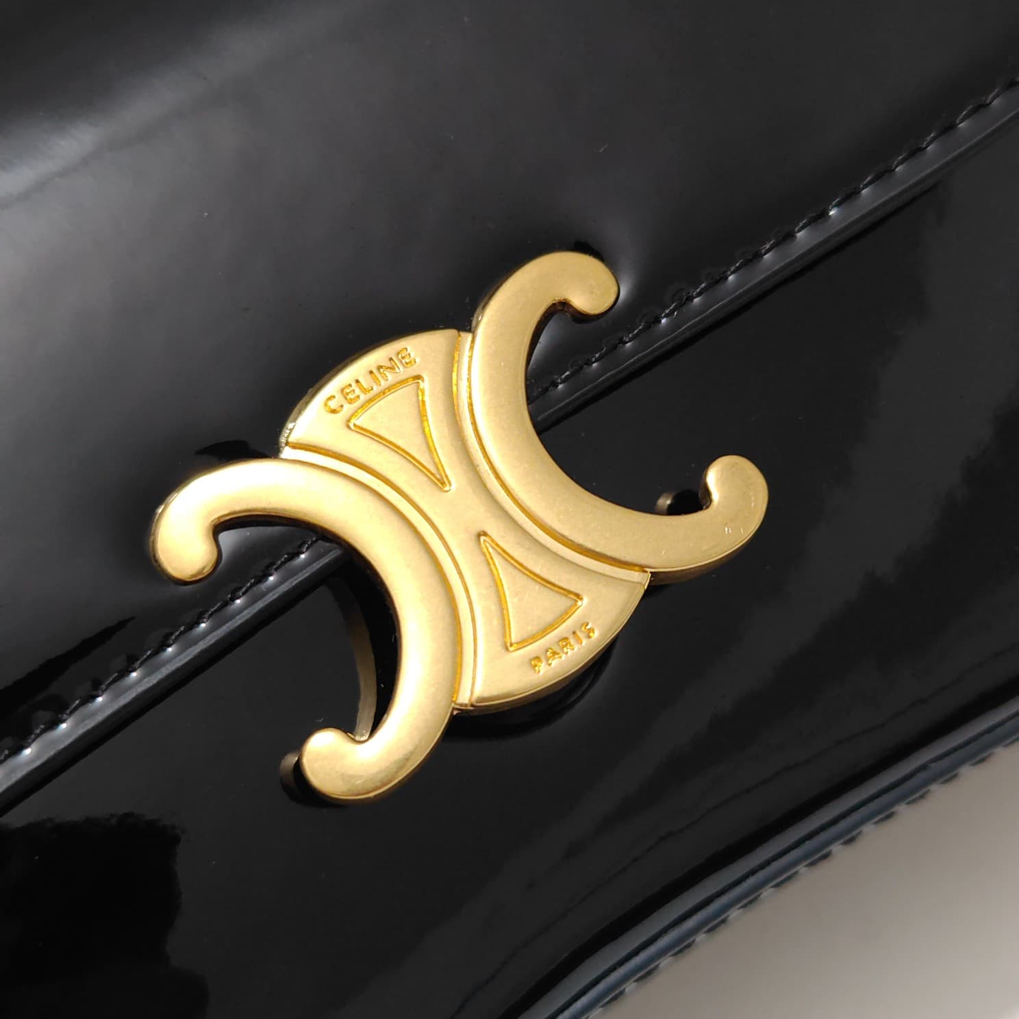 Celine Gold Crossbody Bag 6369