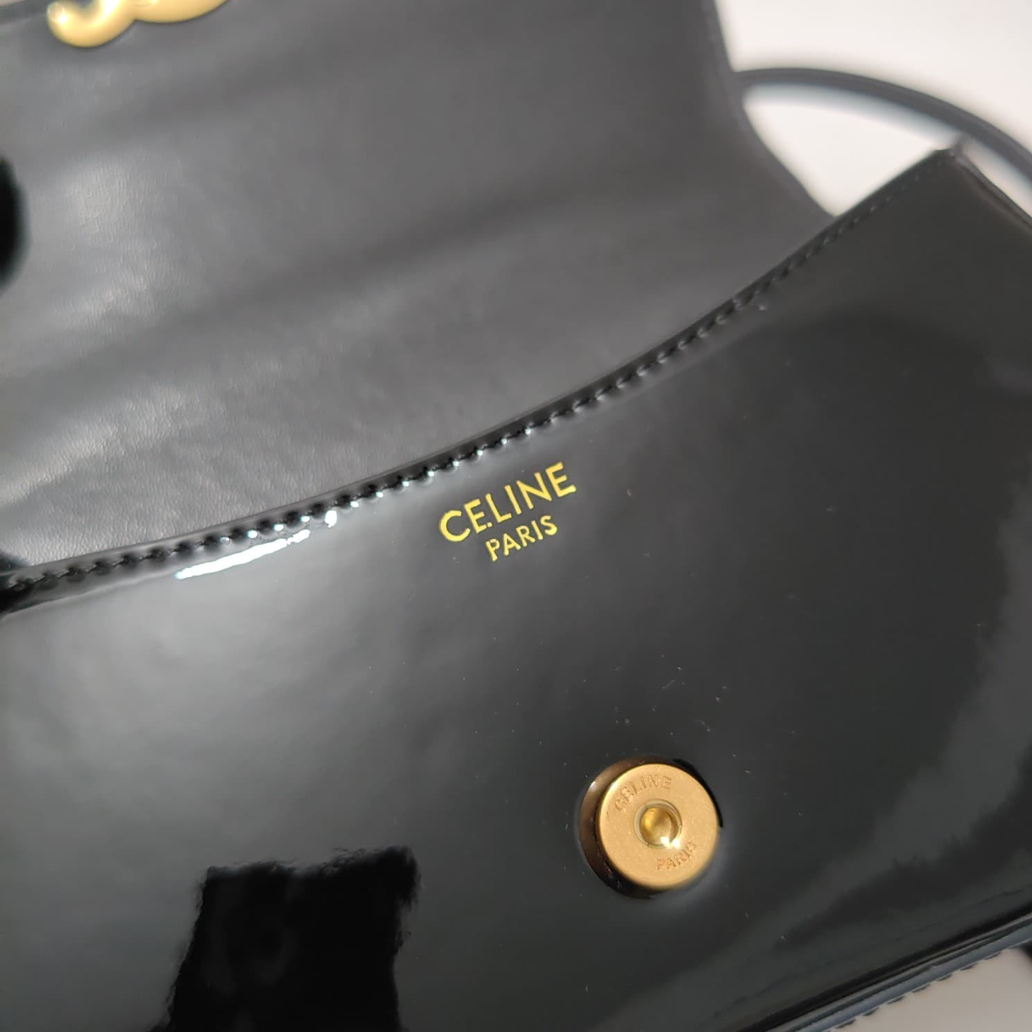 Celine Gold Crossbody Bag 6369