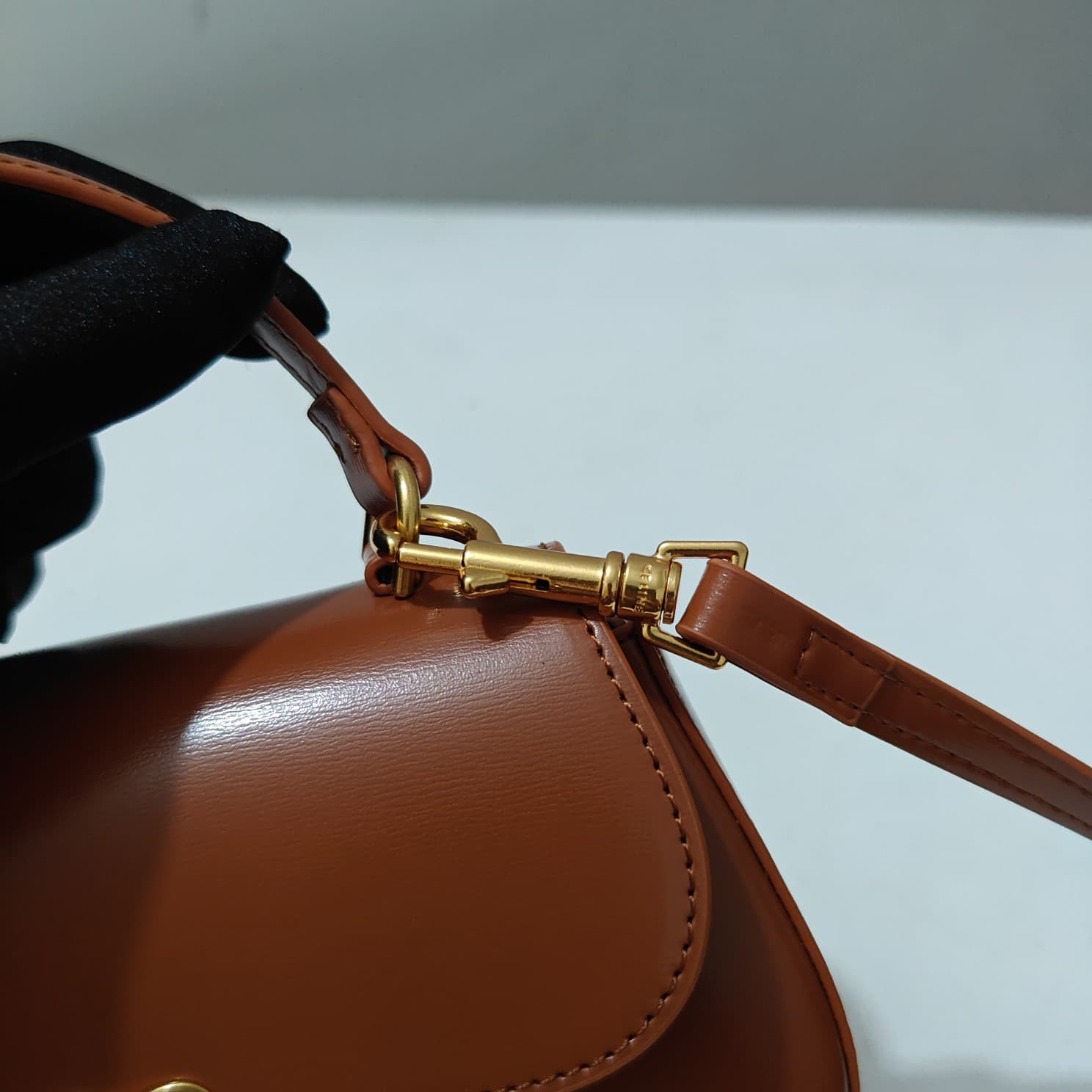Celine Gold Crossbody Bag 6369