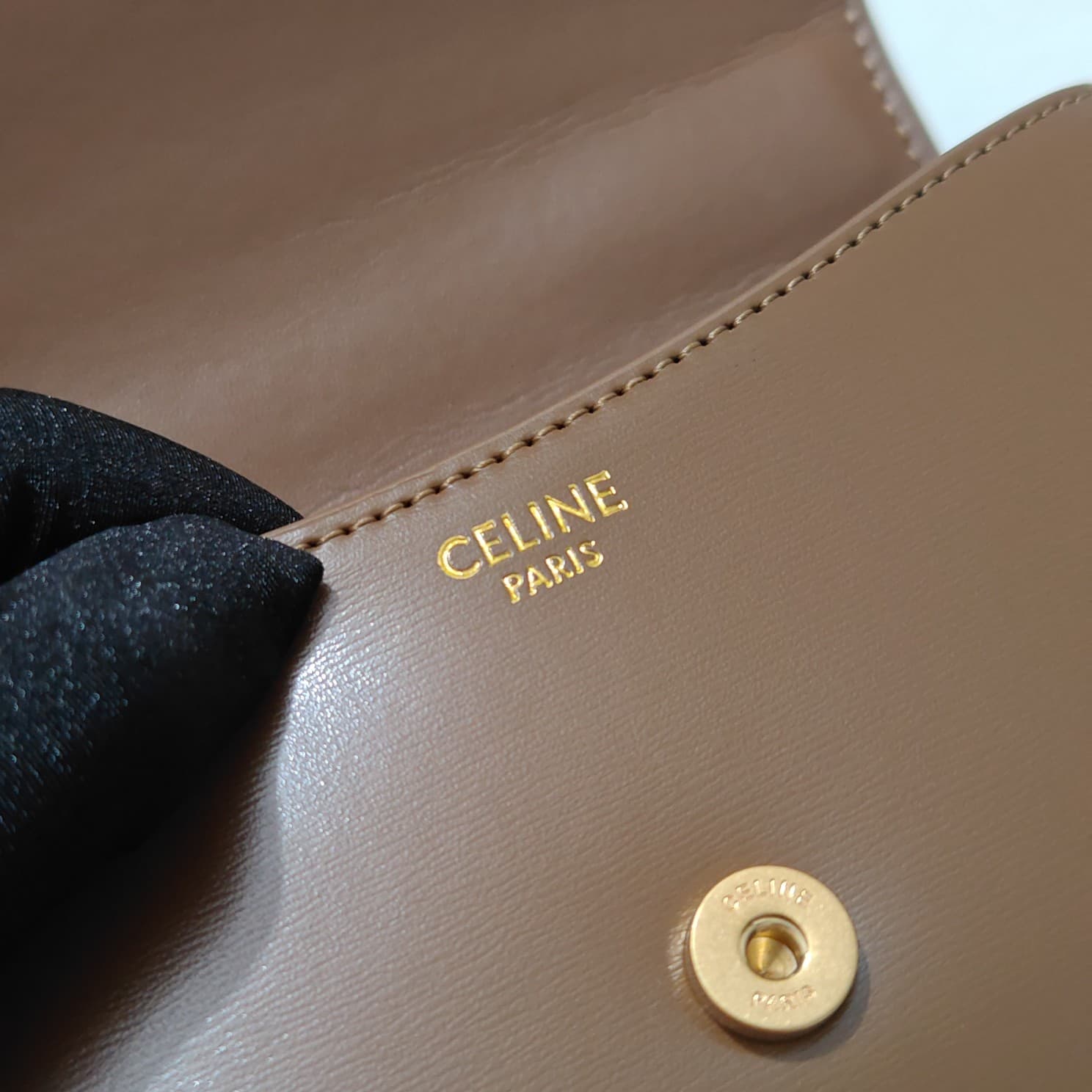 Celine Gold Crossbody Bag 6369