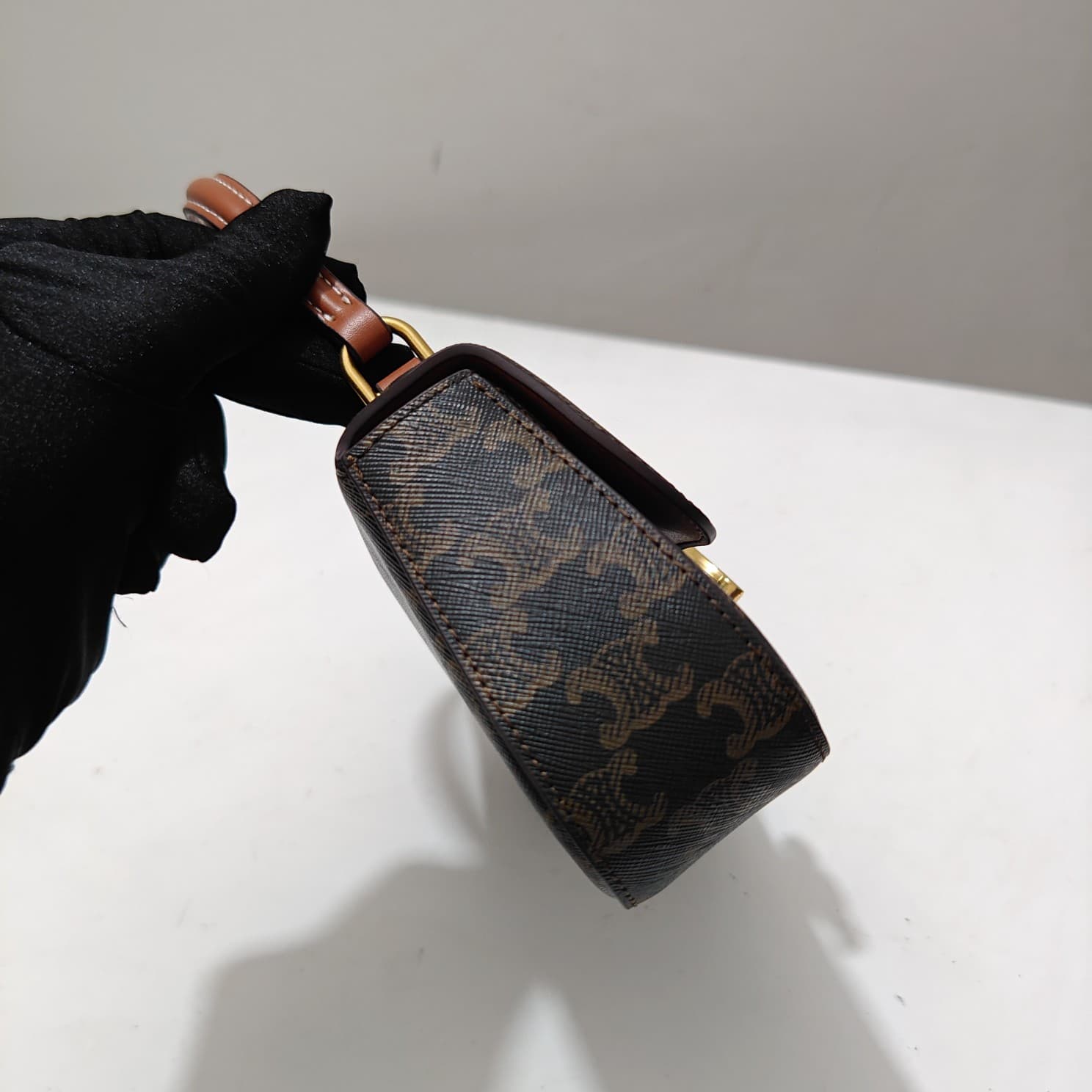 Celine Gold Crossbody Bag 6369