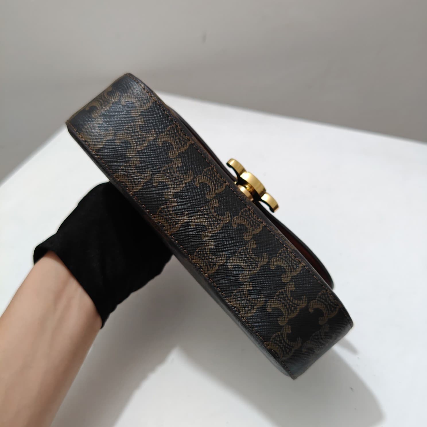 Celine Gold Crossbody Bag 6369