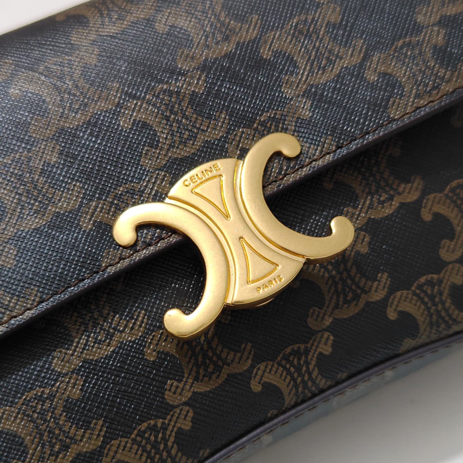 Celine Gold Crossbody Bag 6369