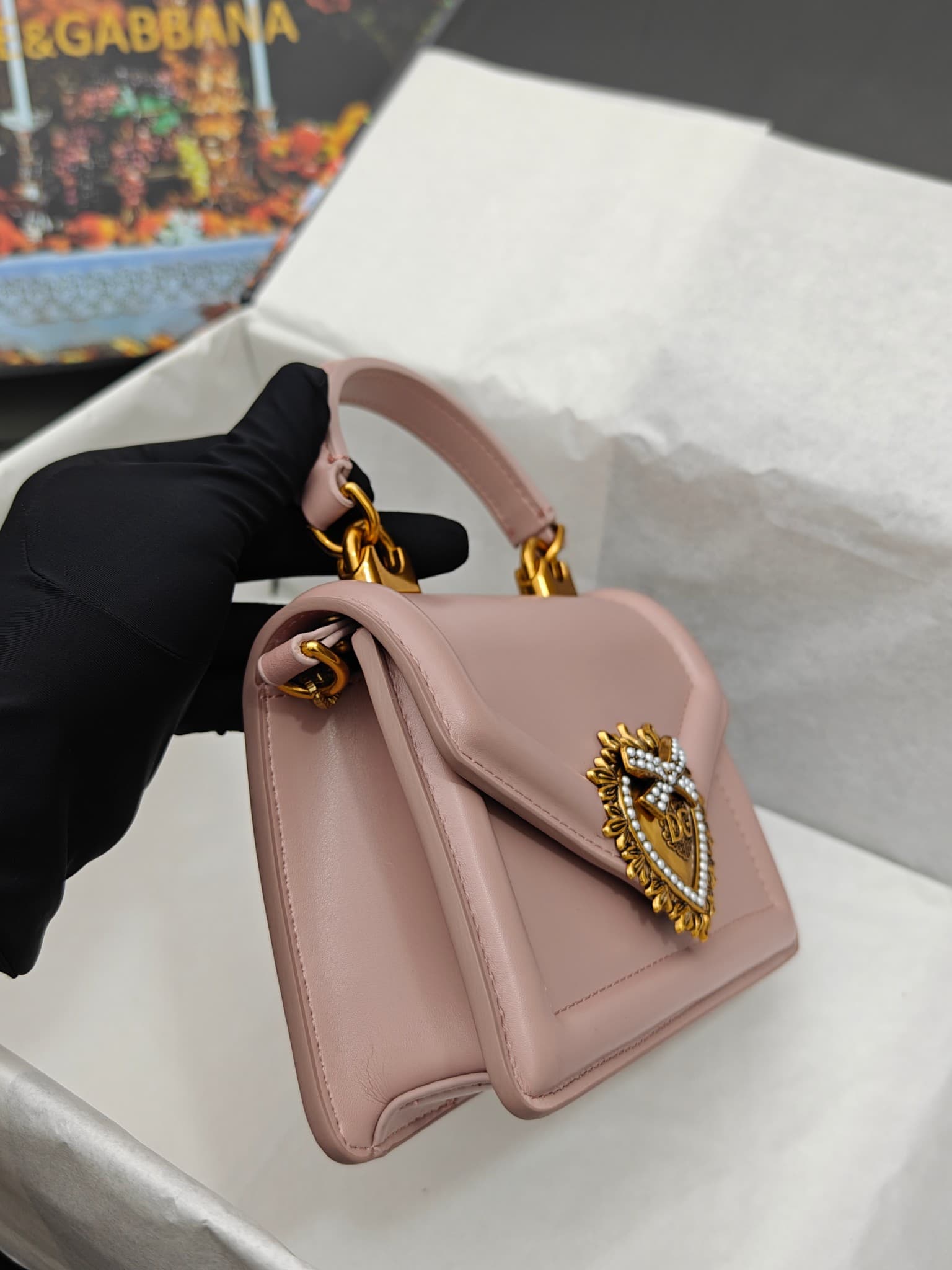 DG杜嘉班纳 Gold Crossbody Bag