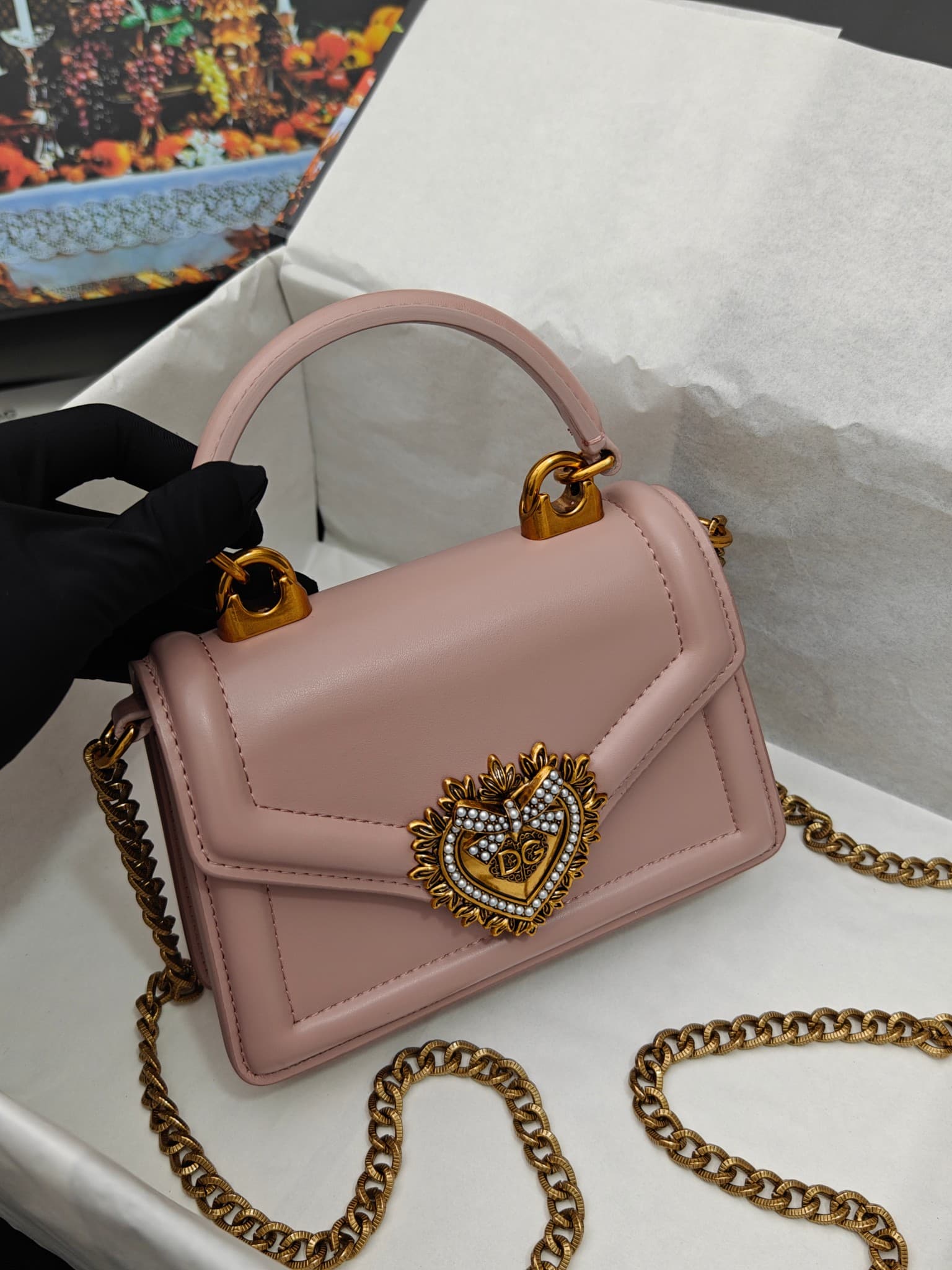 DG杜嘉班纳 Gold Crossbody Bag