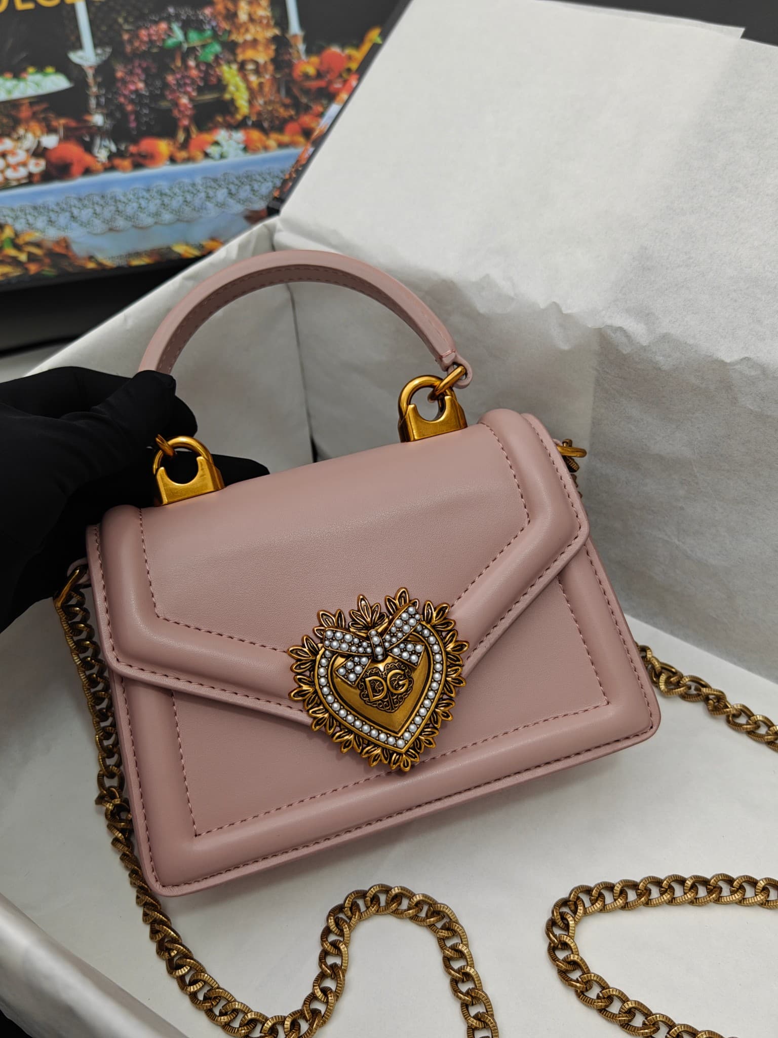 DG杜嘉班纳 Gold Crossbody Bag
