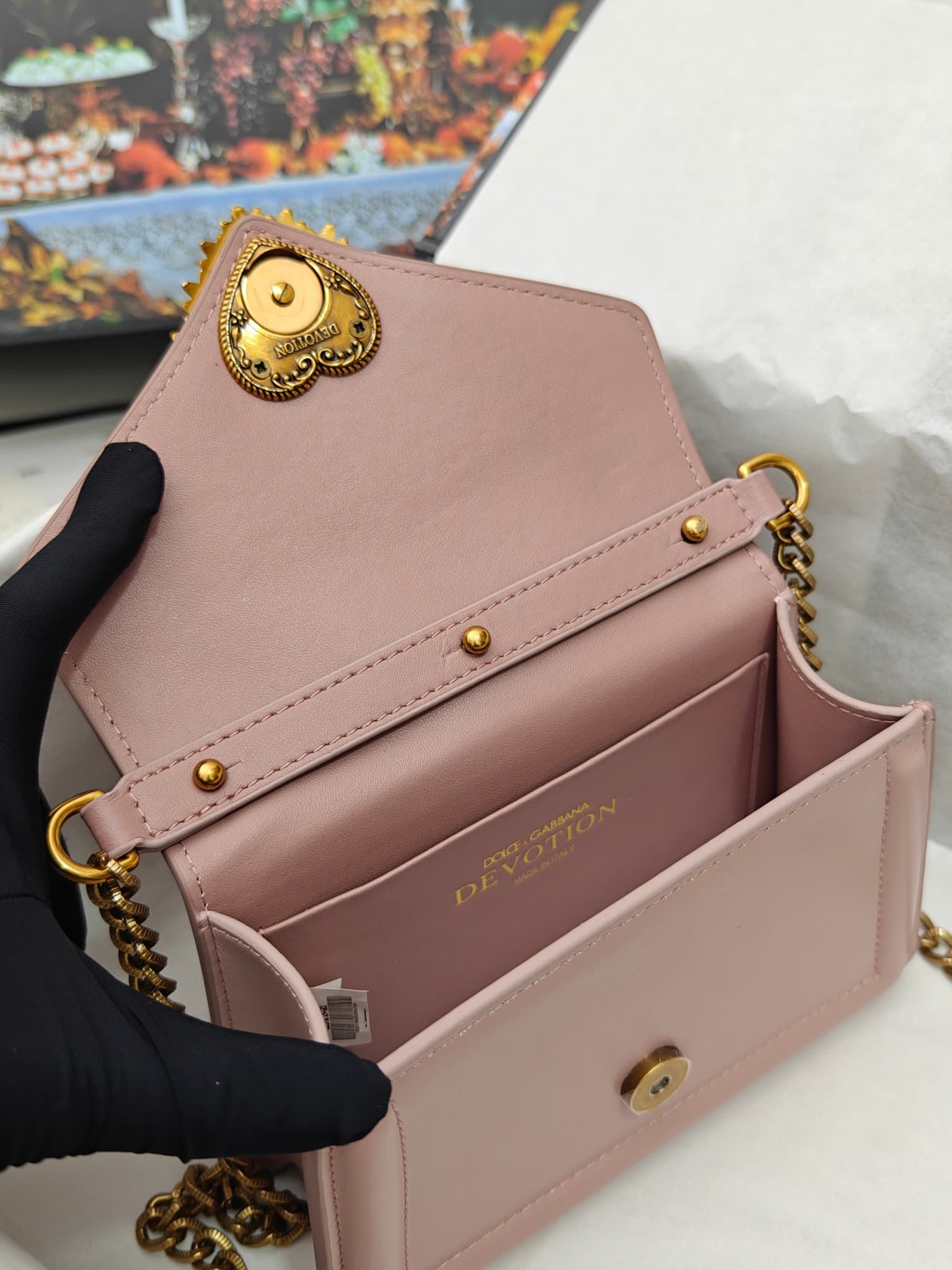 DG杜嘉班纳 Gold Crossbody Bag