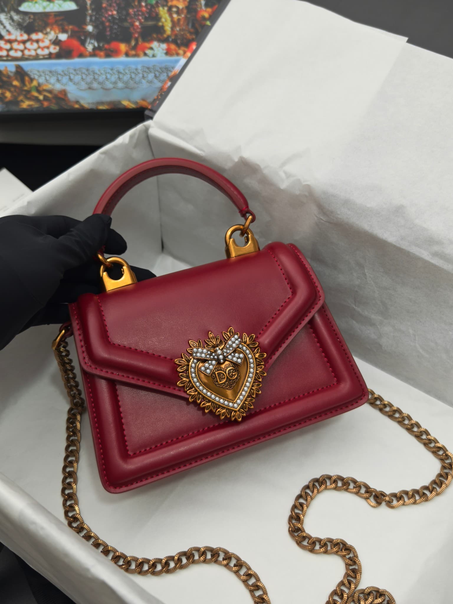 DG杜嘉班纳 Gold Crossbody Bag