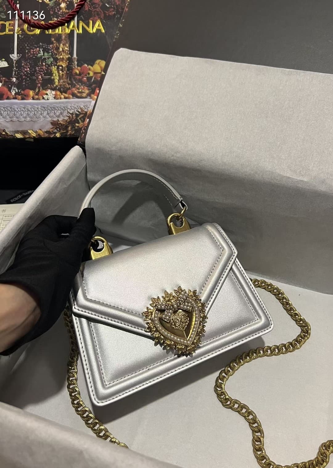 DG杜嘉班纳 Gold Crossbody Bag