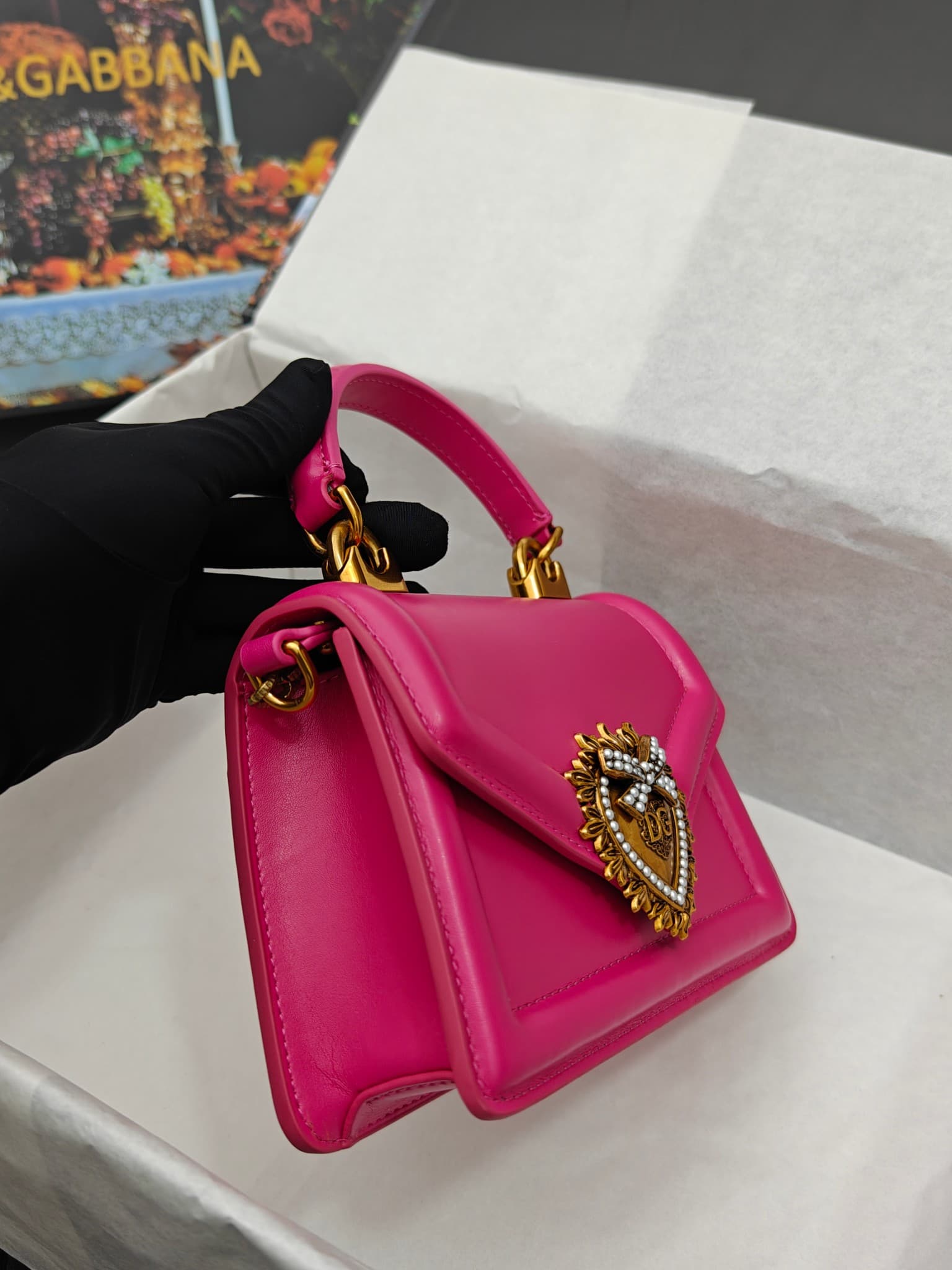 DG杜嘉班纳 Gold Crossbody Bag