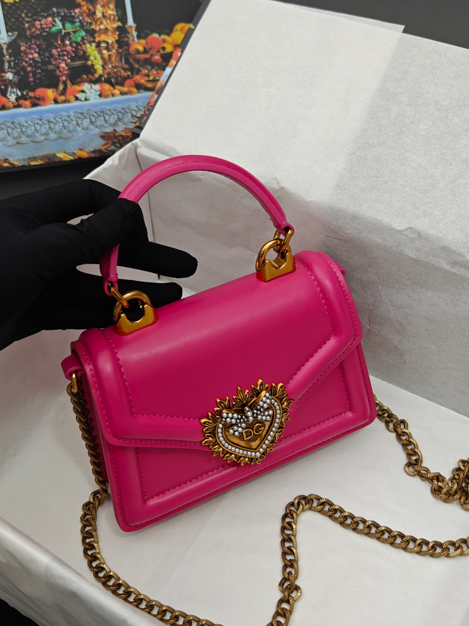 DG杜嘉班纳 Gold Crossbody Bag