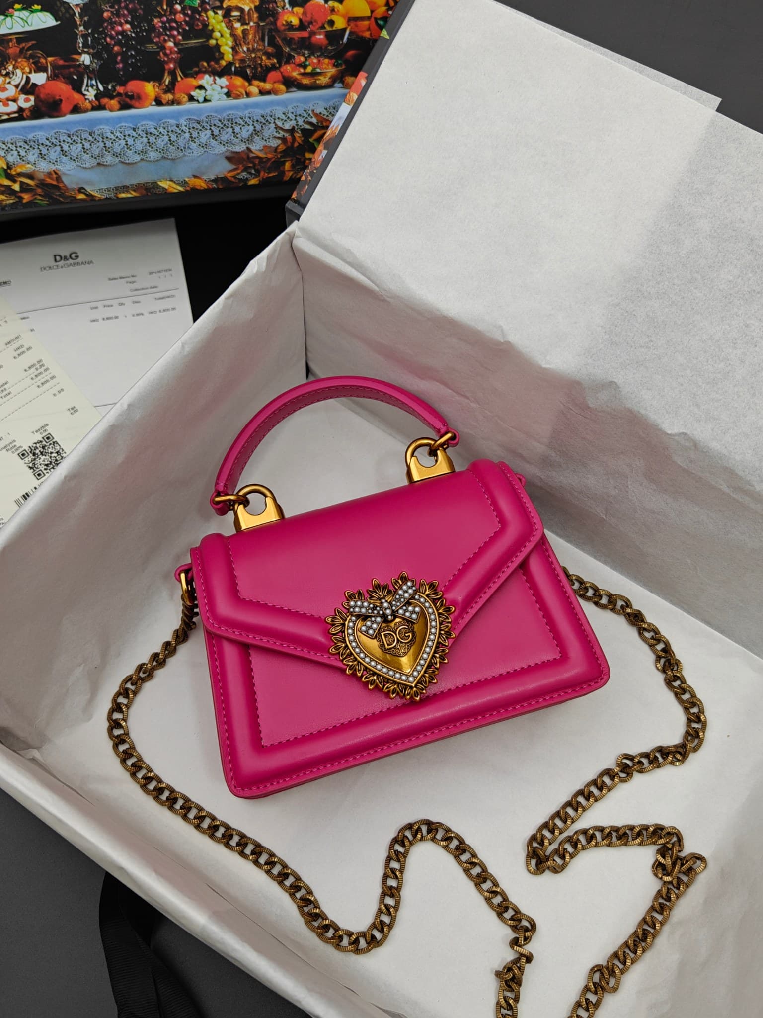 DG杜嘉班纳 Gold Crossbody Bag