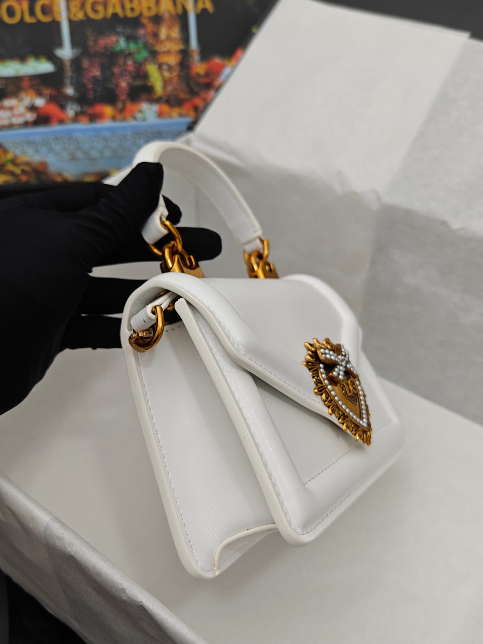 DG杜嘉班纳 Gold Crossbody Bag