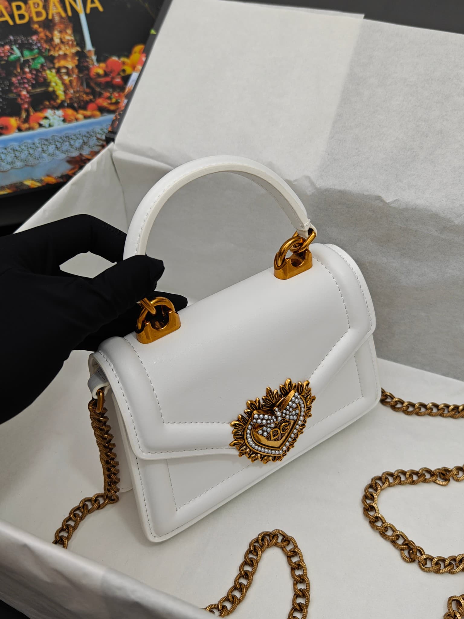 DG杜嘉班纳 Gold Crossbody Bag