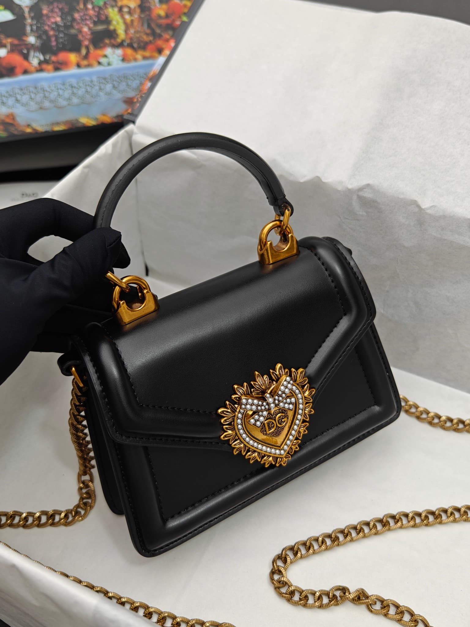 DG杜嘉班纳 Gold Crossbody Bag