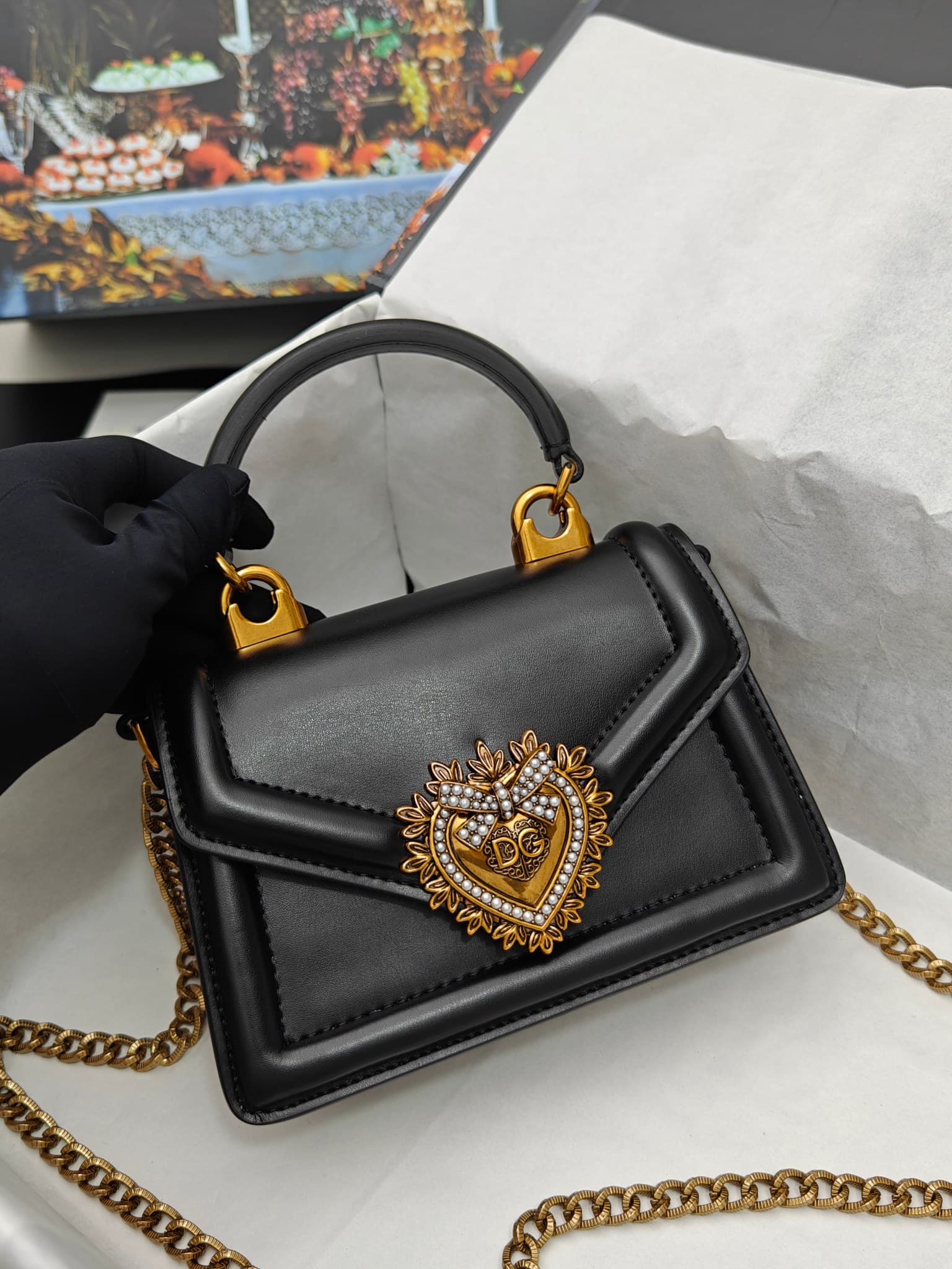 DG杜嘉班纳 Gold Crossbody Bag