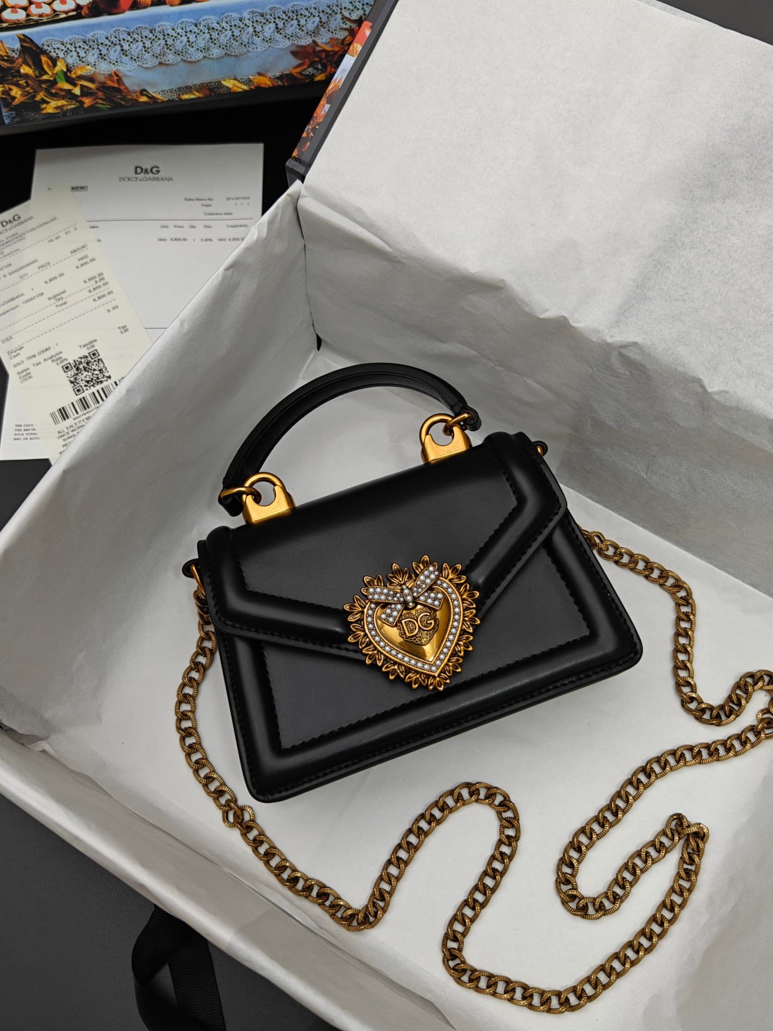 DG杜嘉班纳 Gold Crossbody Bag