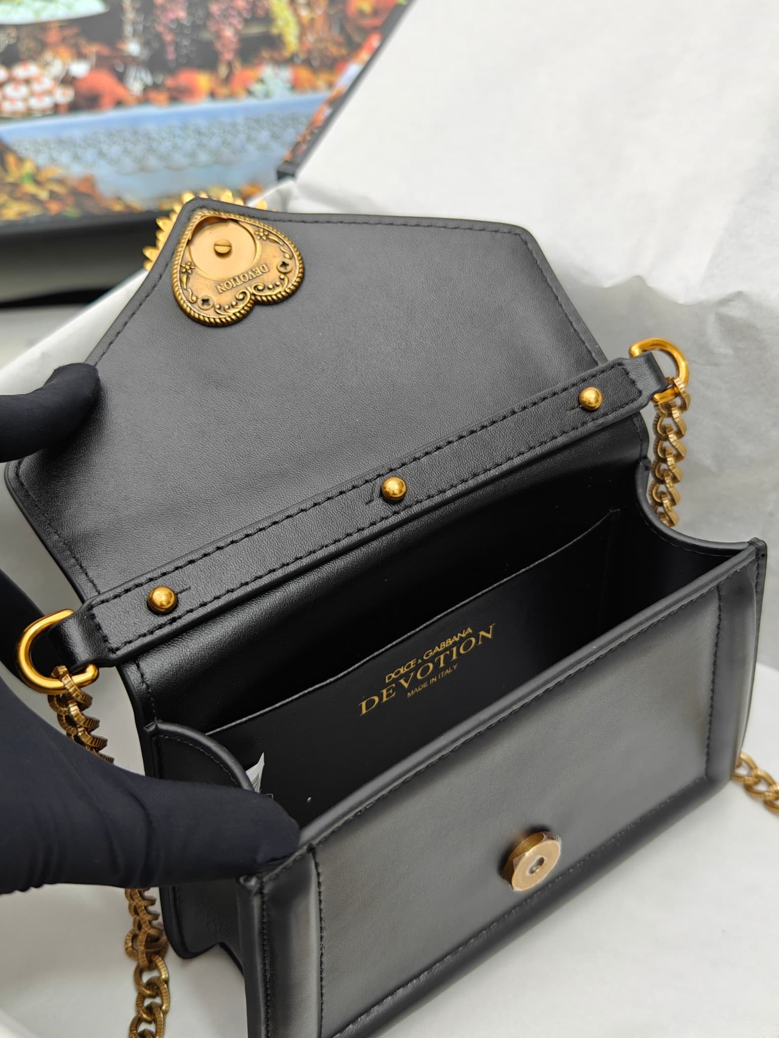 DG杜嘉班纳 Gold Crossbody Bag