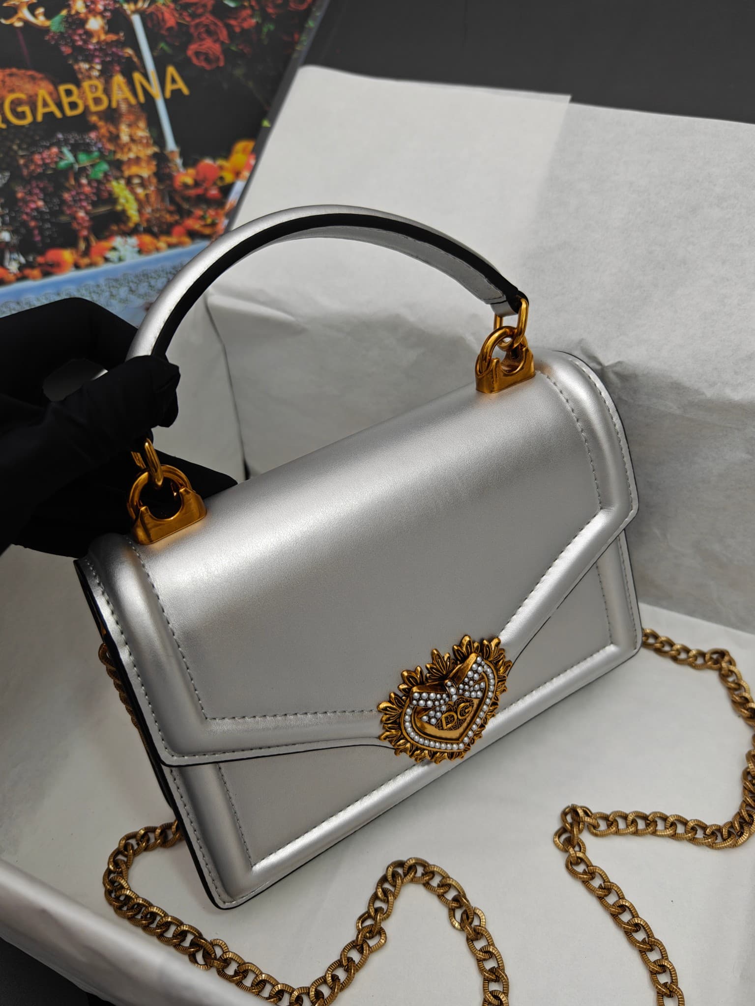 DG杜嘉班纳 Gold Crossbody Bag