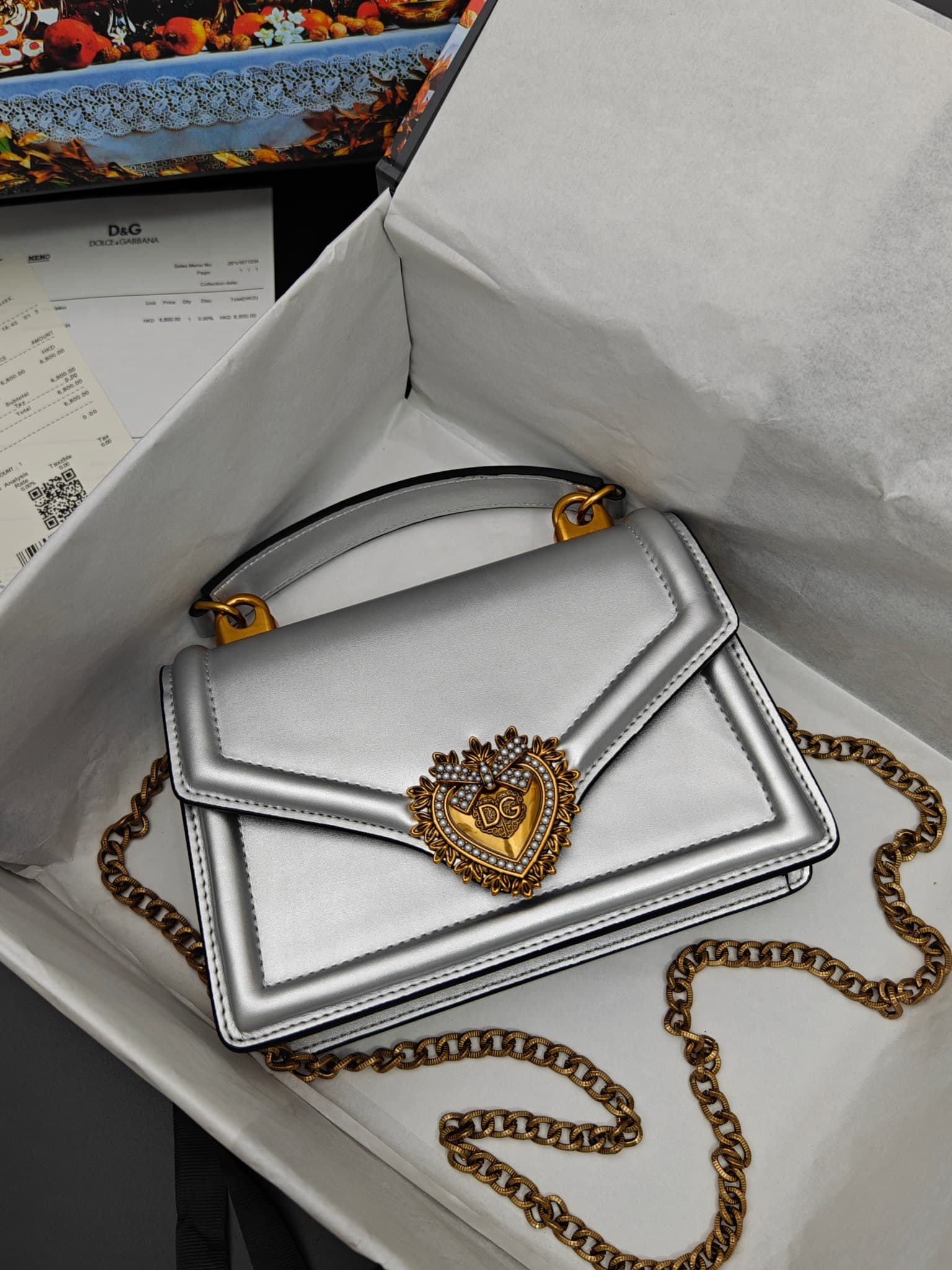 DG杜嘉班纳 Gold Crossbody Bag