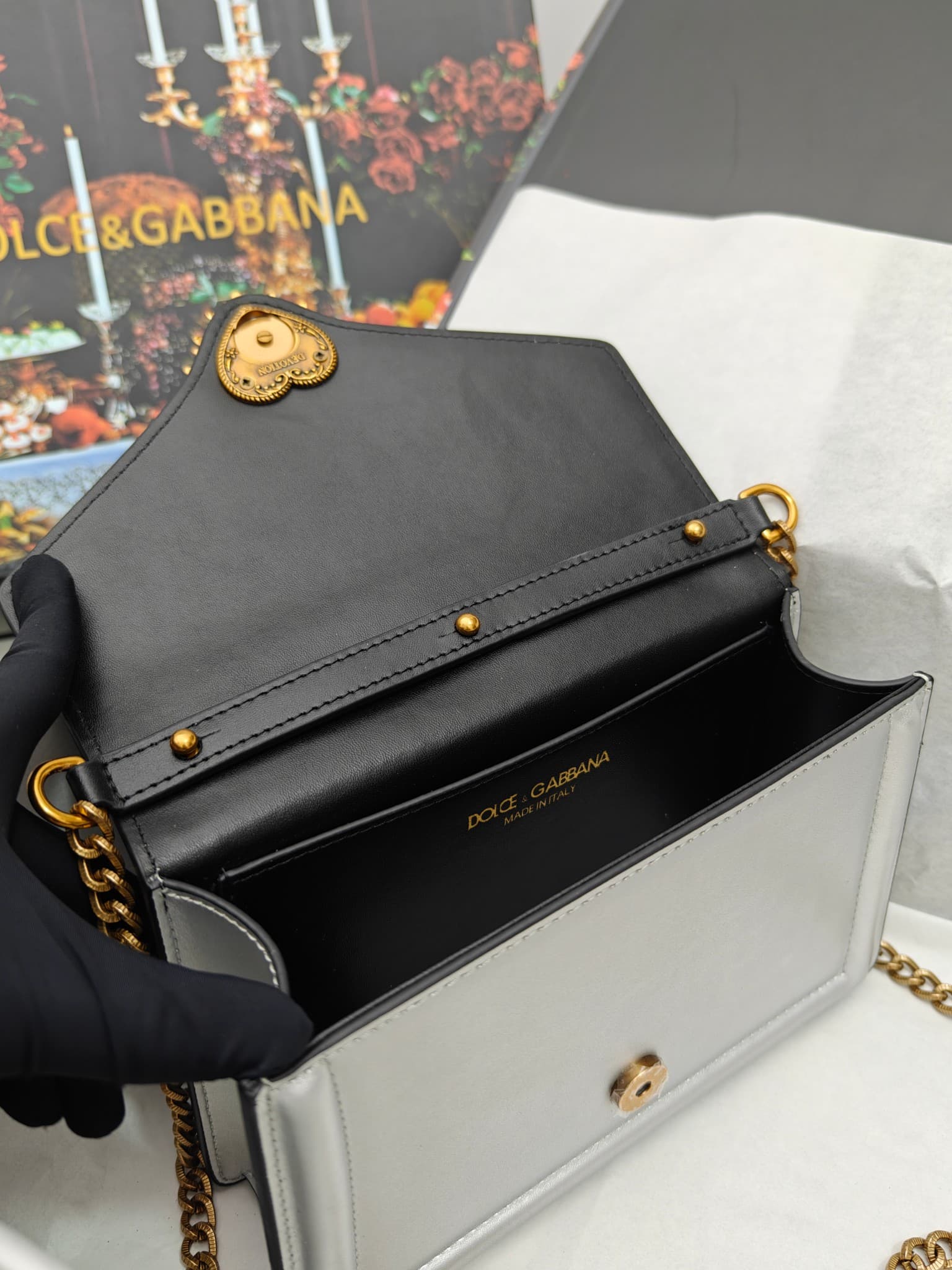 DG杜嘉班纳 Gold Crossbody Bag