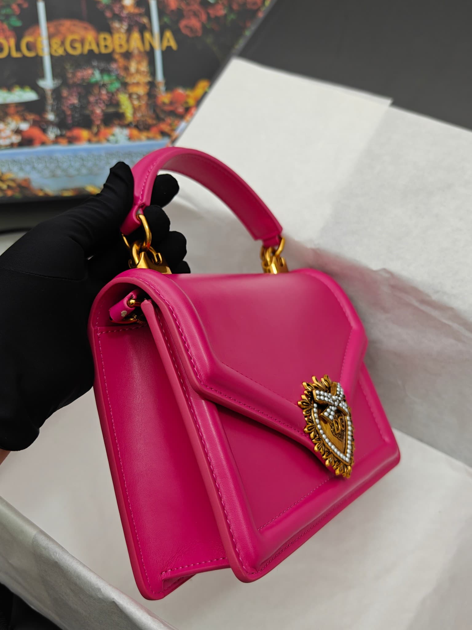 DG杜嘉班纳 Gold Crossbody Bag