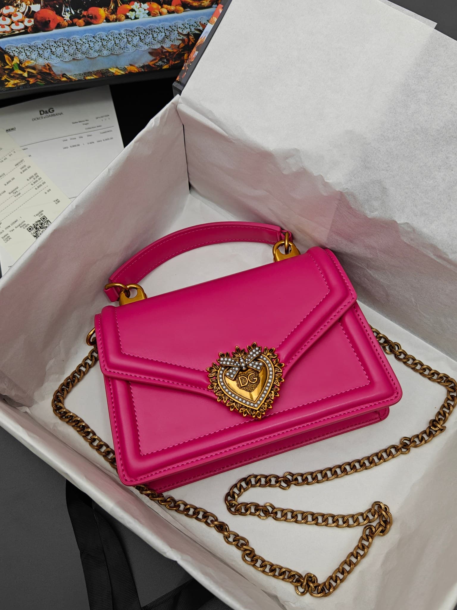 DG杜嘉班纳 Gold Crossbody Bag