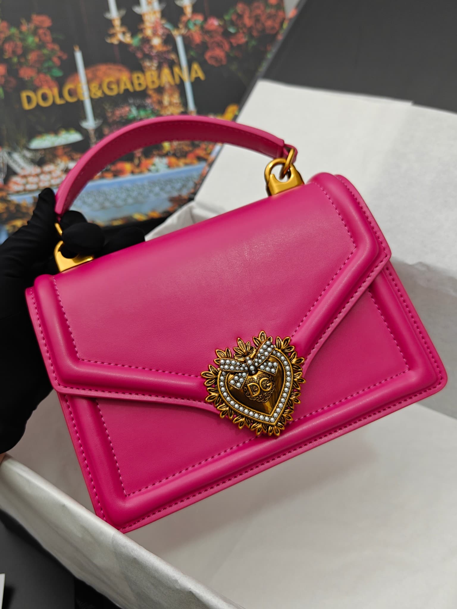 DG杜嘉班纳 Gold Crossbody Bag