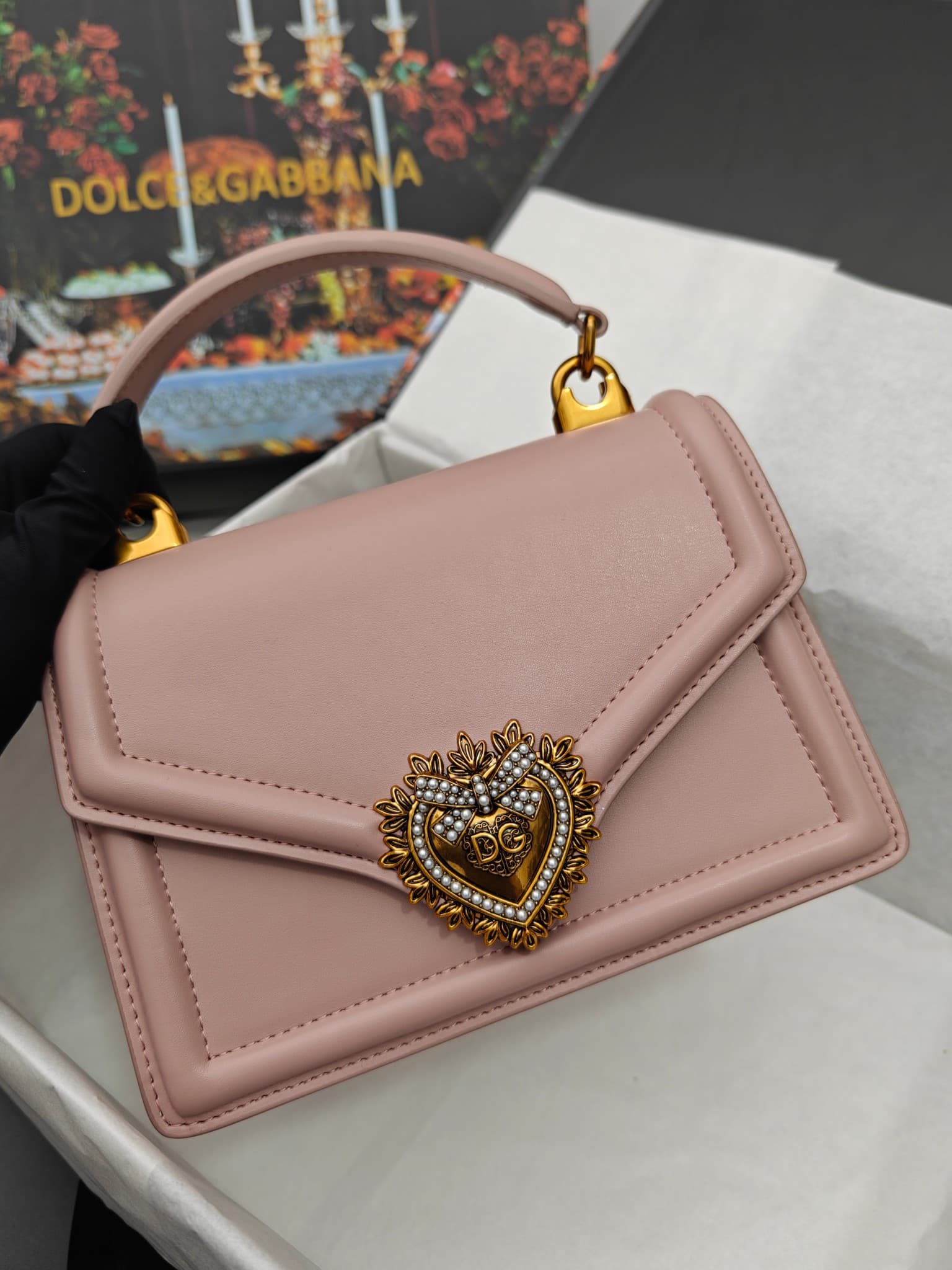 DG杜嘉班纳 Gold Crossbody Bag