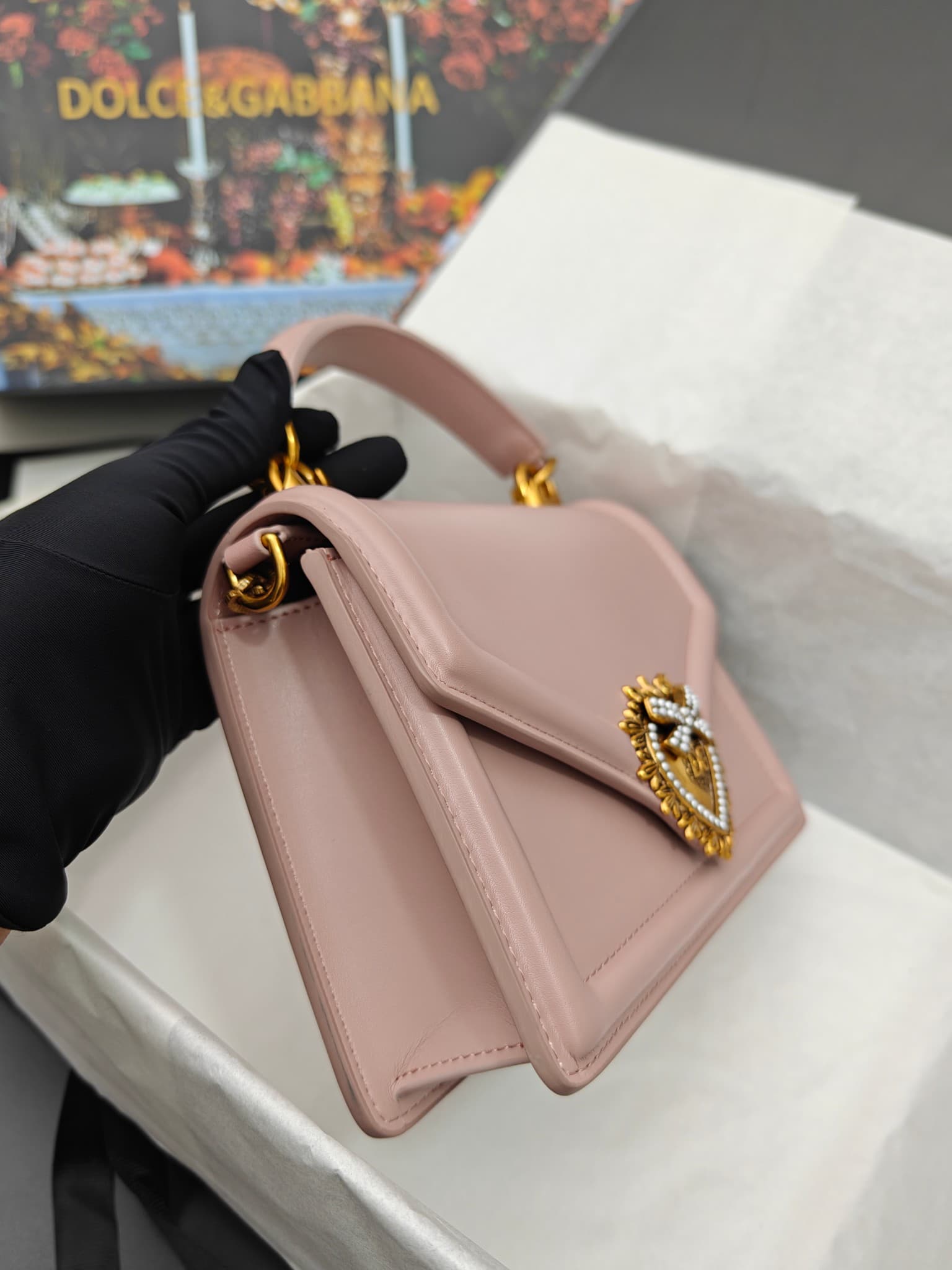 DG杜嘉班纳 Gold Crossbody Bag