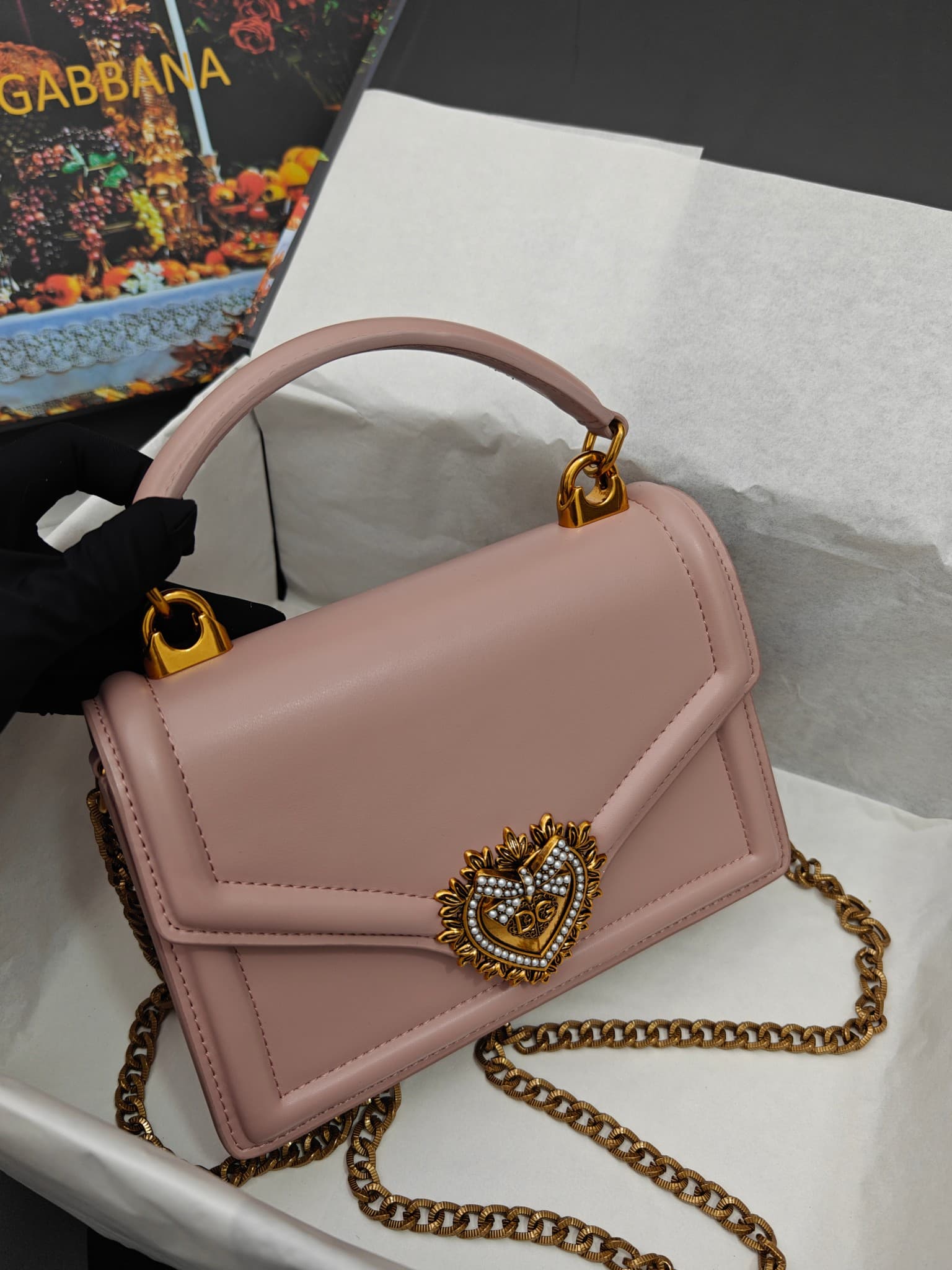 DG杜嘉班纳 Gold Crossbody Bag
