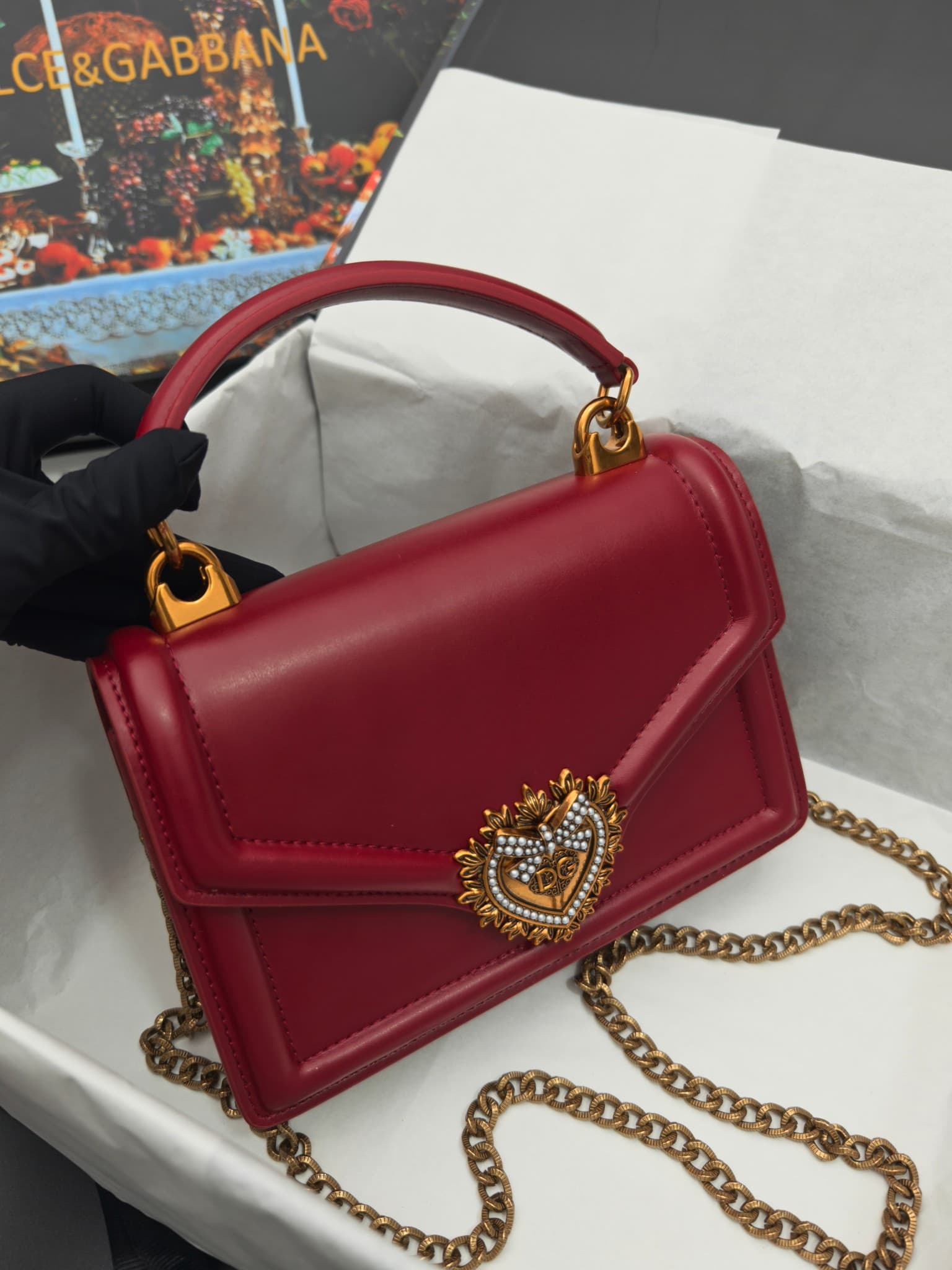 DG杜嘉班纳 Gold Crossbody Bag