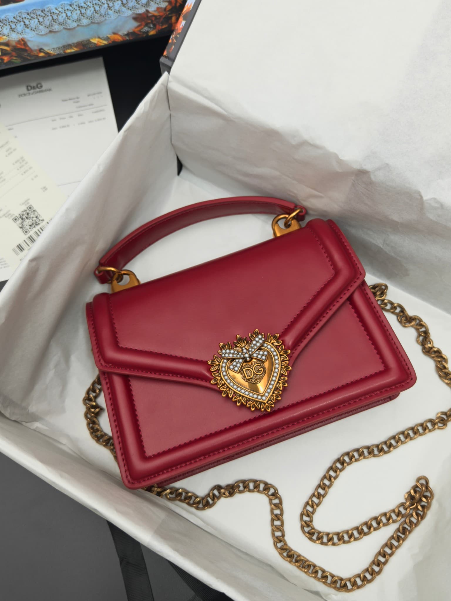 DG杜嘉班纳 Gold Crossbody Bag