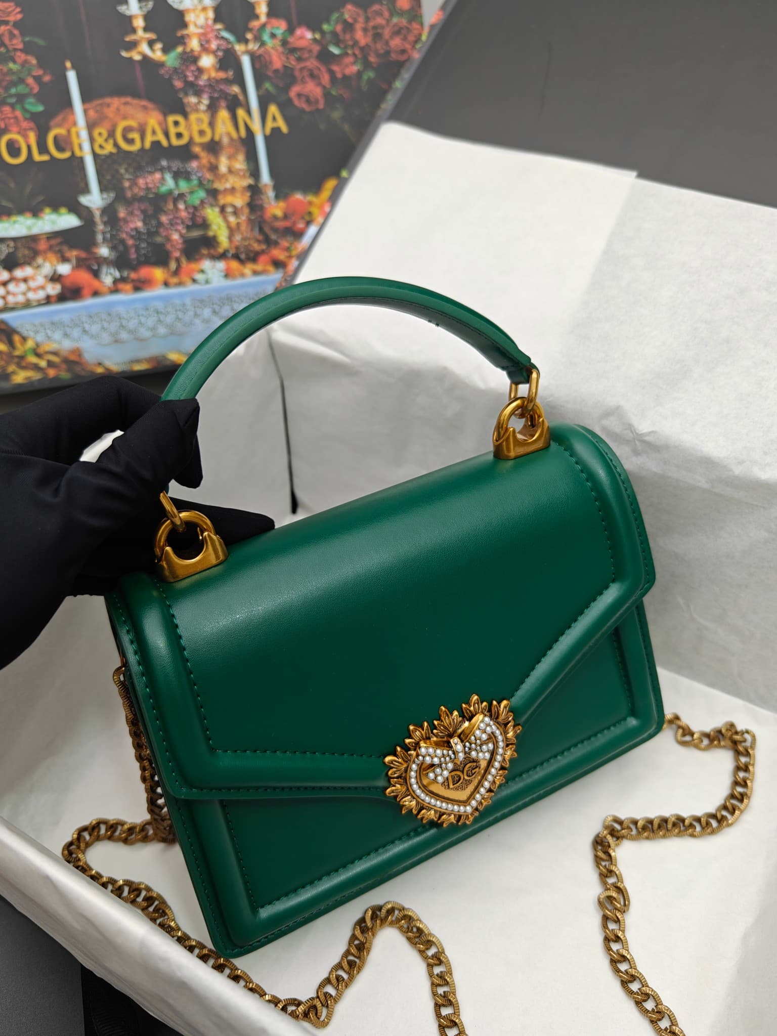DG杜嘉班纳 Gold Crossbody Bag