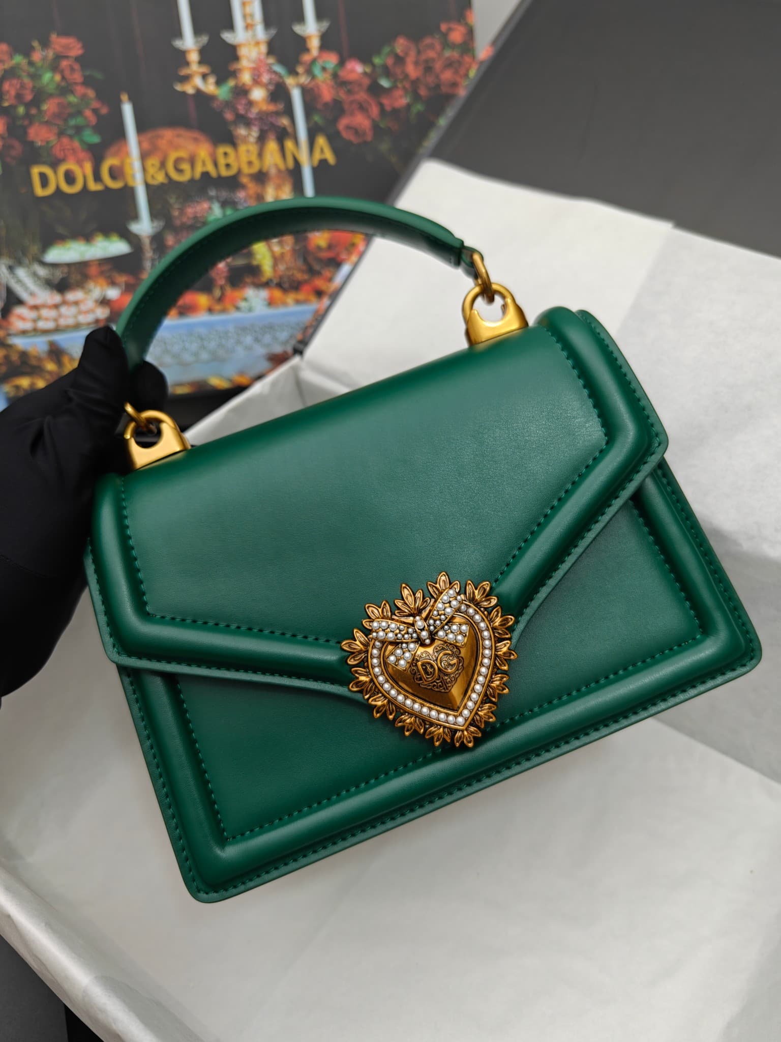 DG杜嘉班纳 Gold Crossbody Bag