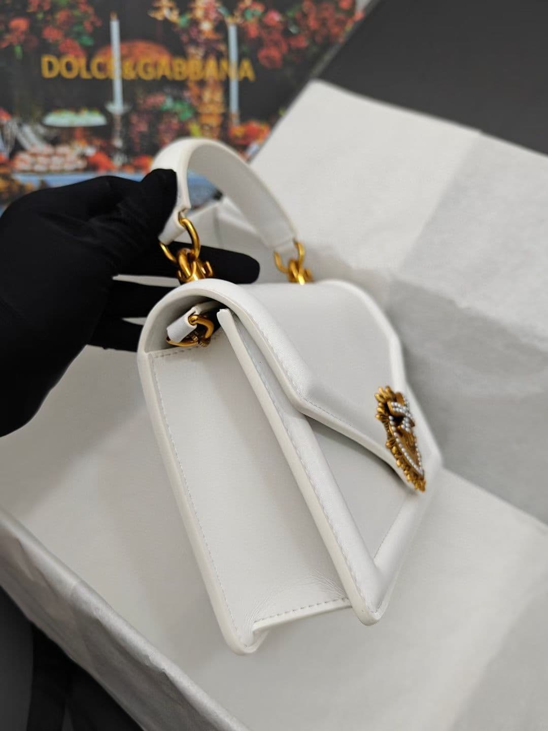 DG杜嘉班纳 Gold Crossbody Bag
