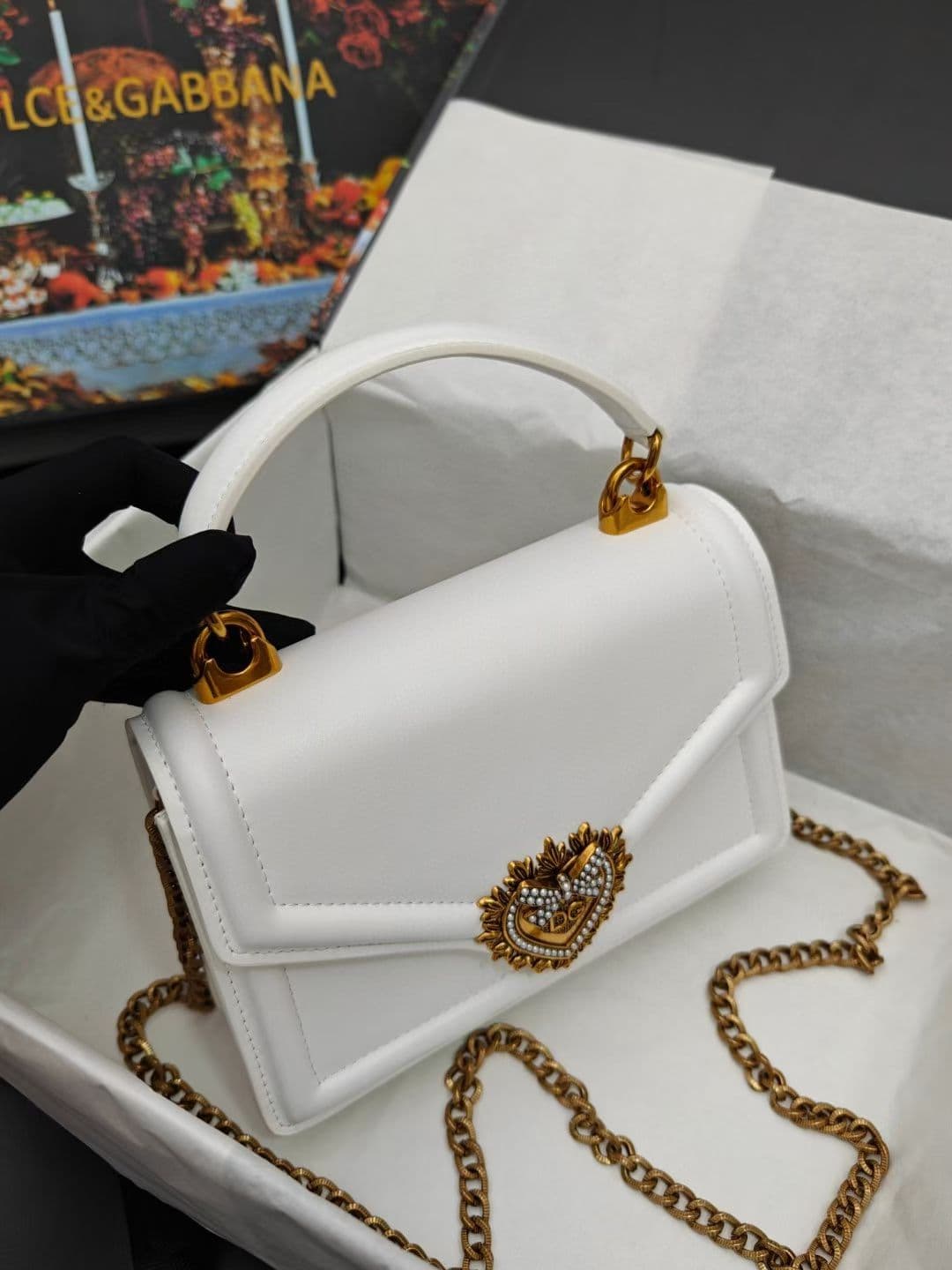 DG杜嘉班纳 Gold Crossbody Bag