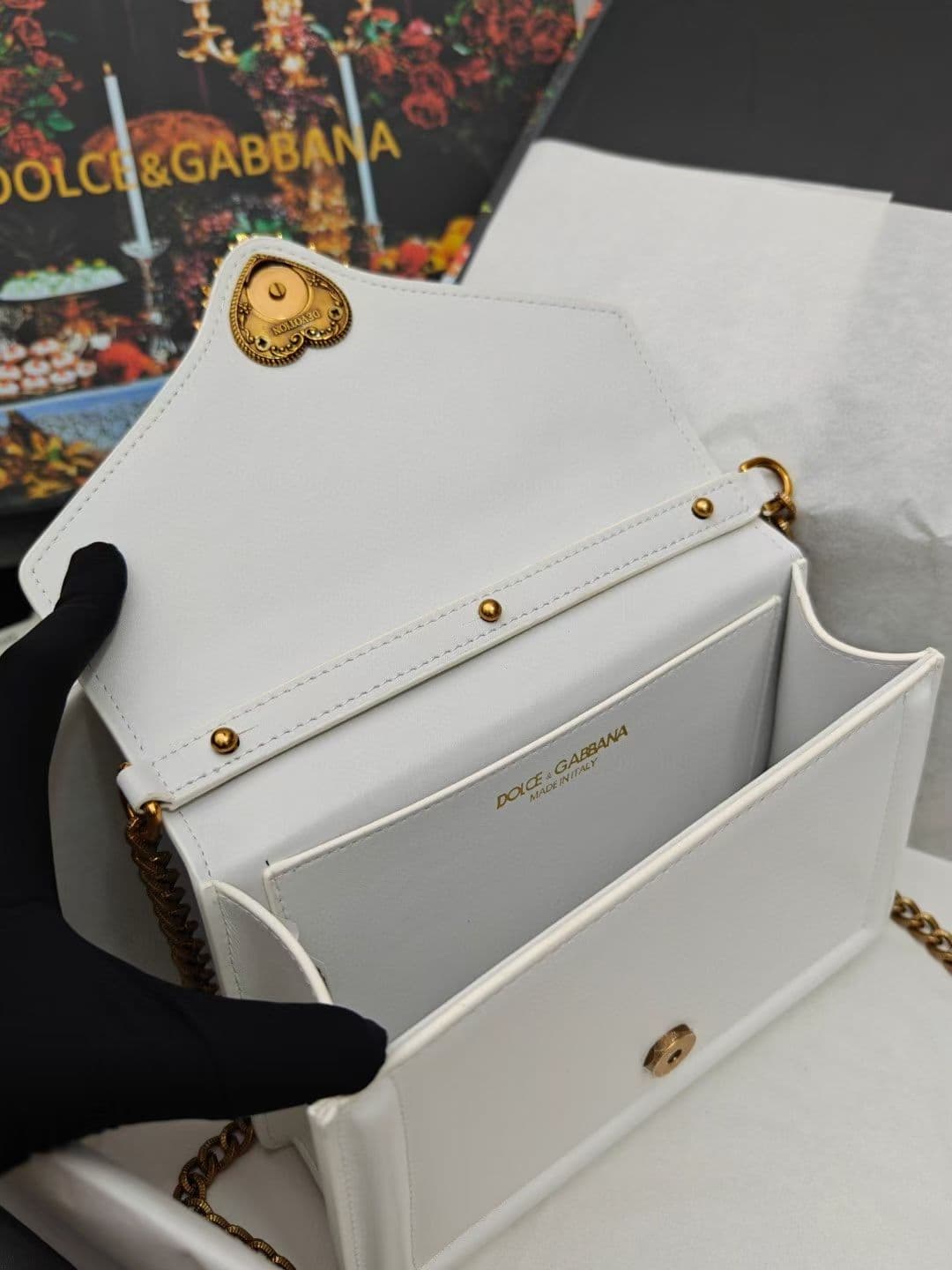 DG杜嘉班纳 Gold Crossbody Bag