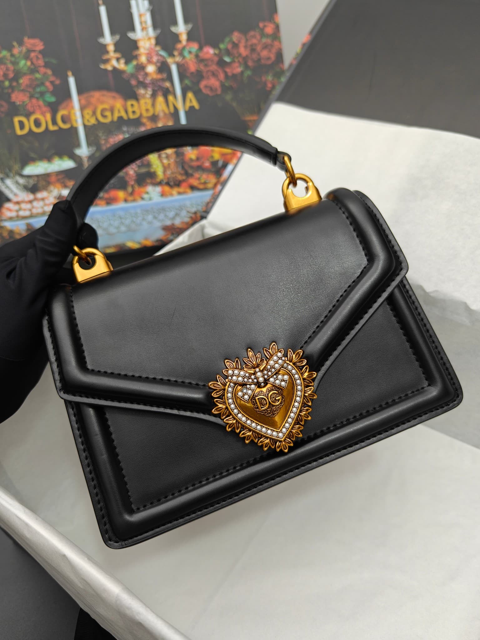 DG杜嘉班纳 Gold Crossbody Bag