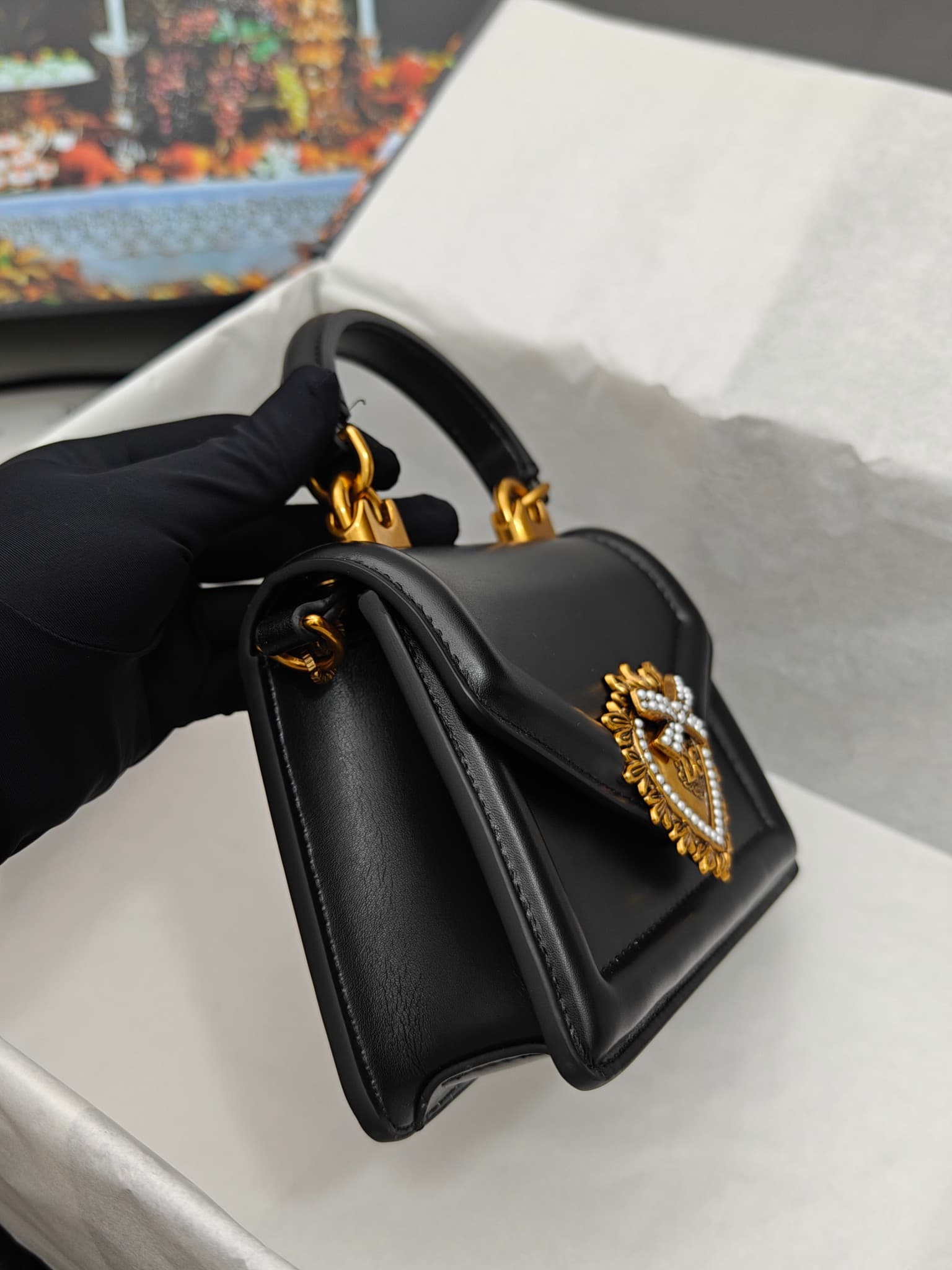 DG杜嘉班纳 Gold Crossbody Bag