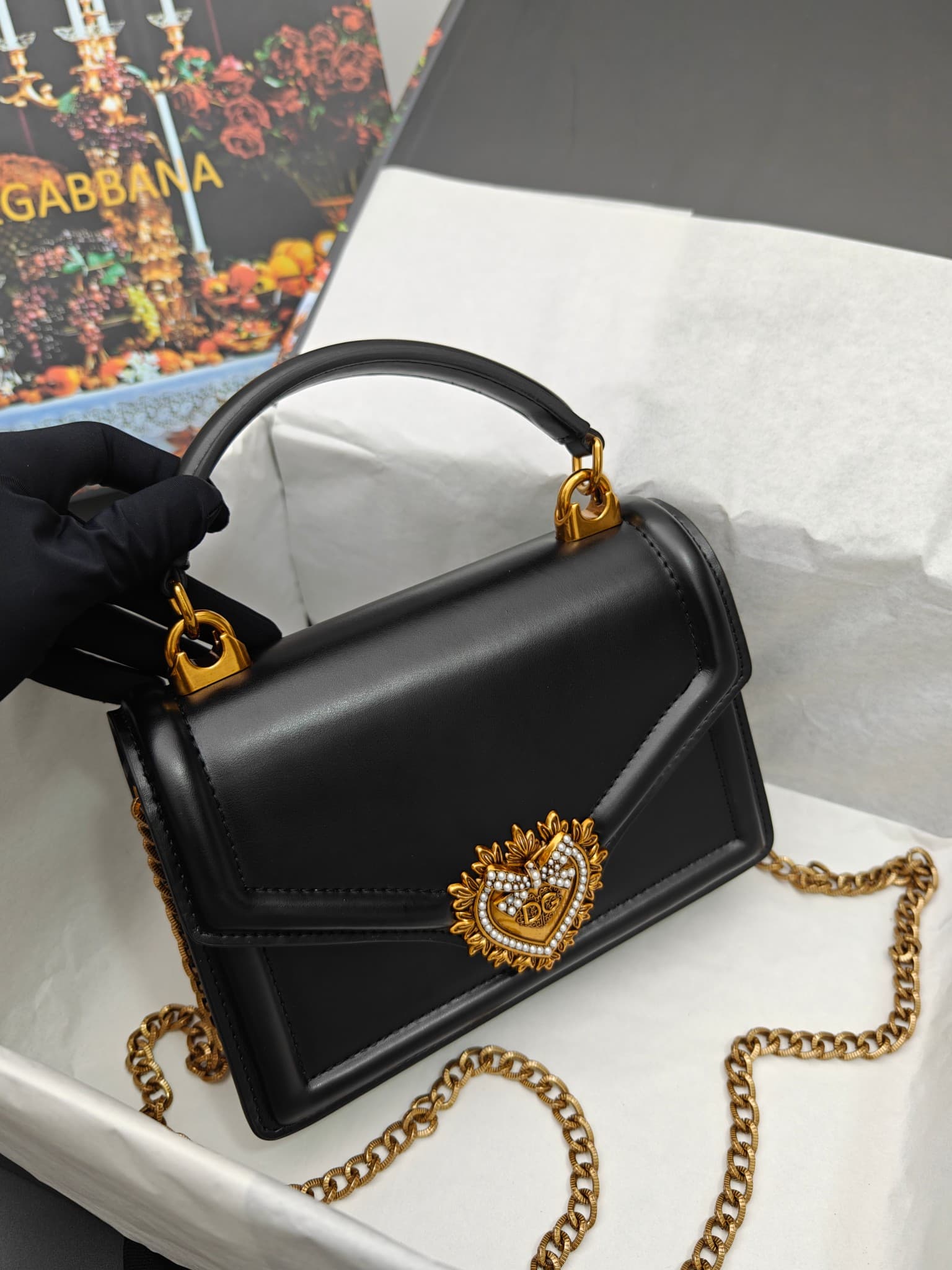 DG杜嘉班纳 Gold Crossbody Bag