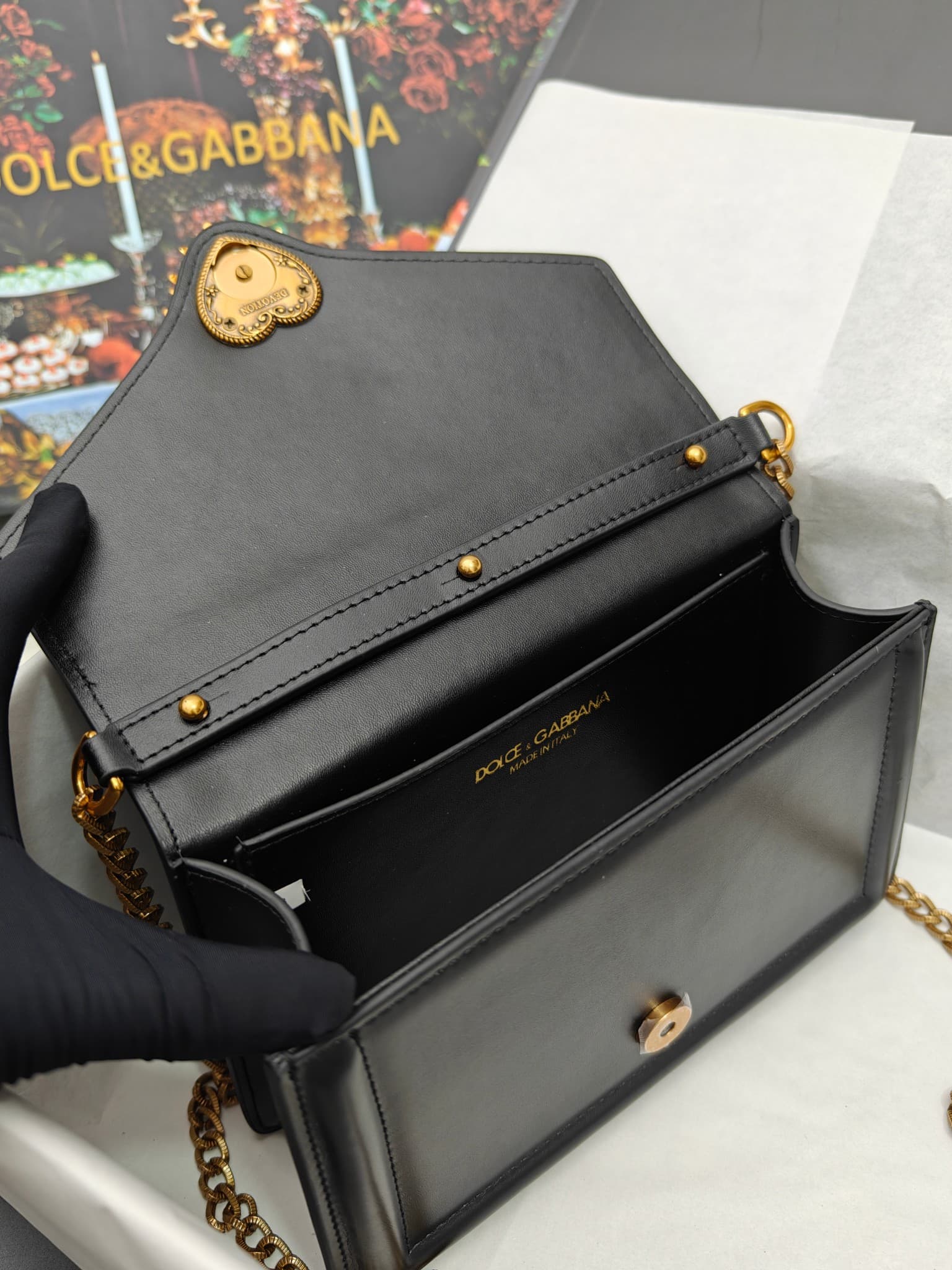 DG杜嘉班纳 Gold Crossbody Bag