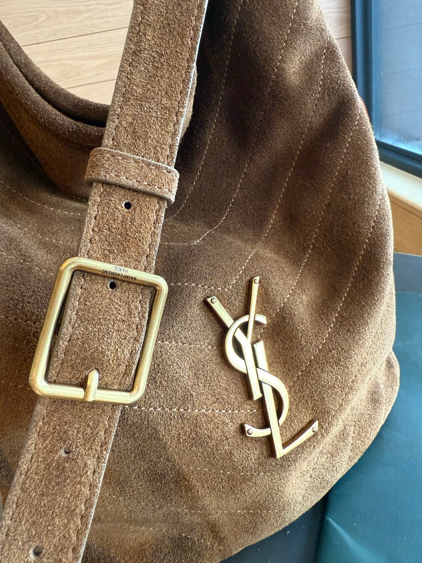 Saint Laurent Brown Small Bucket Bag 7010